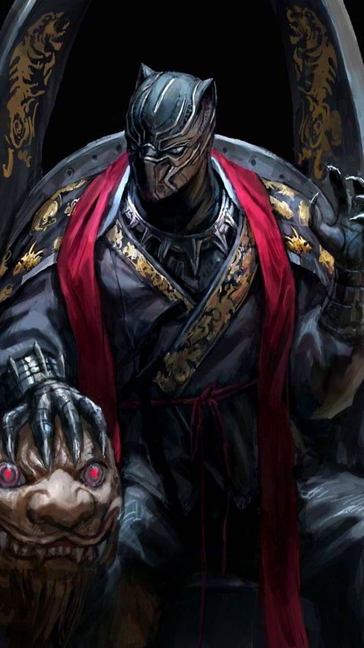 720x1280 Black panther face Wallpaper by ZEDGE™