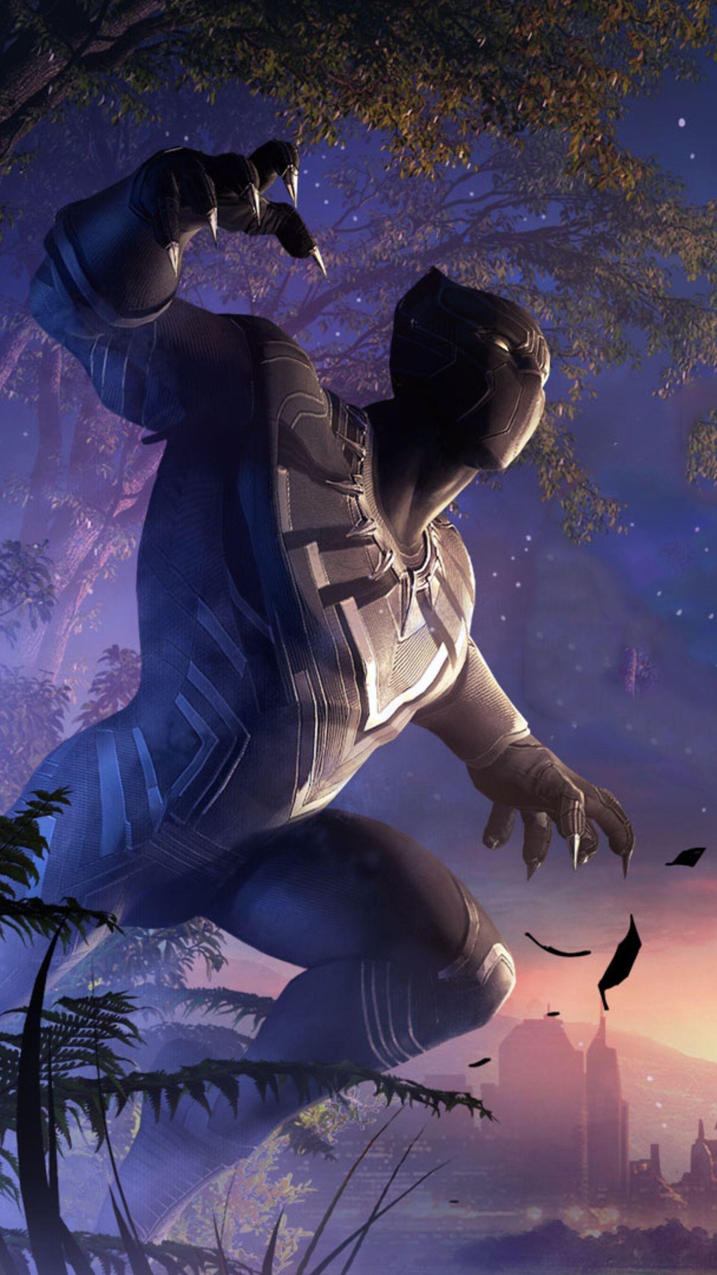 1440x2560 Black Panther Erik Killmonger Suit Wallpaper .