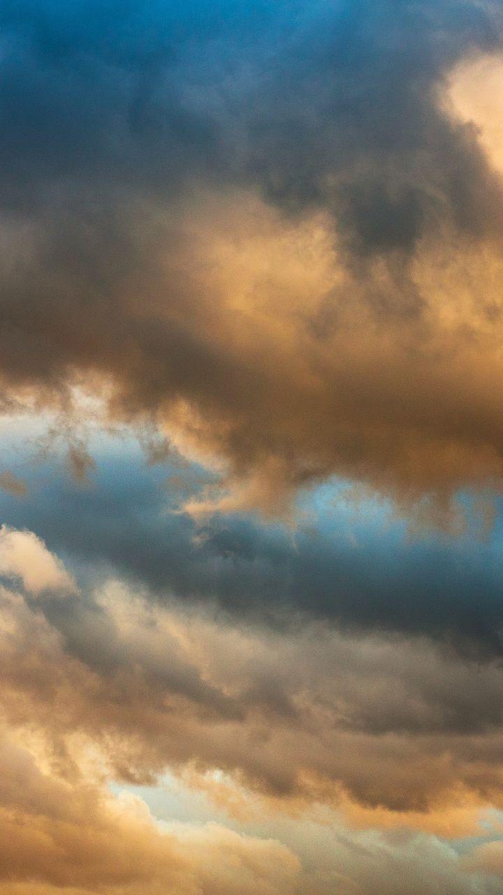 720x1280 Golden Clouds at Sunset 720x1280 Wallpaper