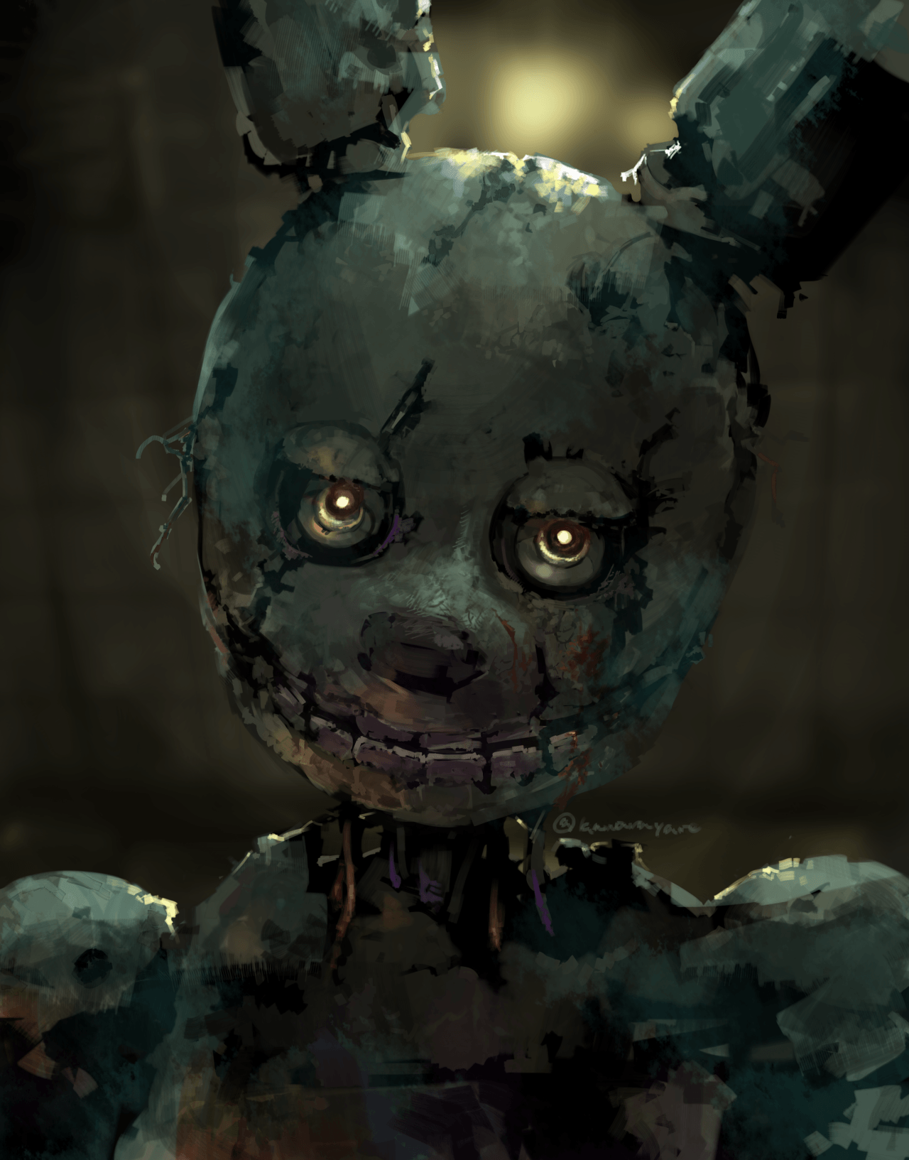 1280x1633 Springtrap By Kawarayane Fnaf Wallpaper, Freddy Springtrap Art HD Wallpaper