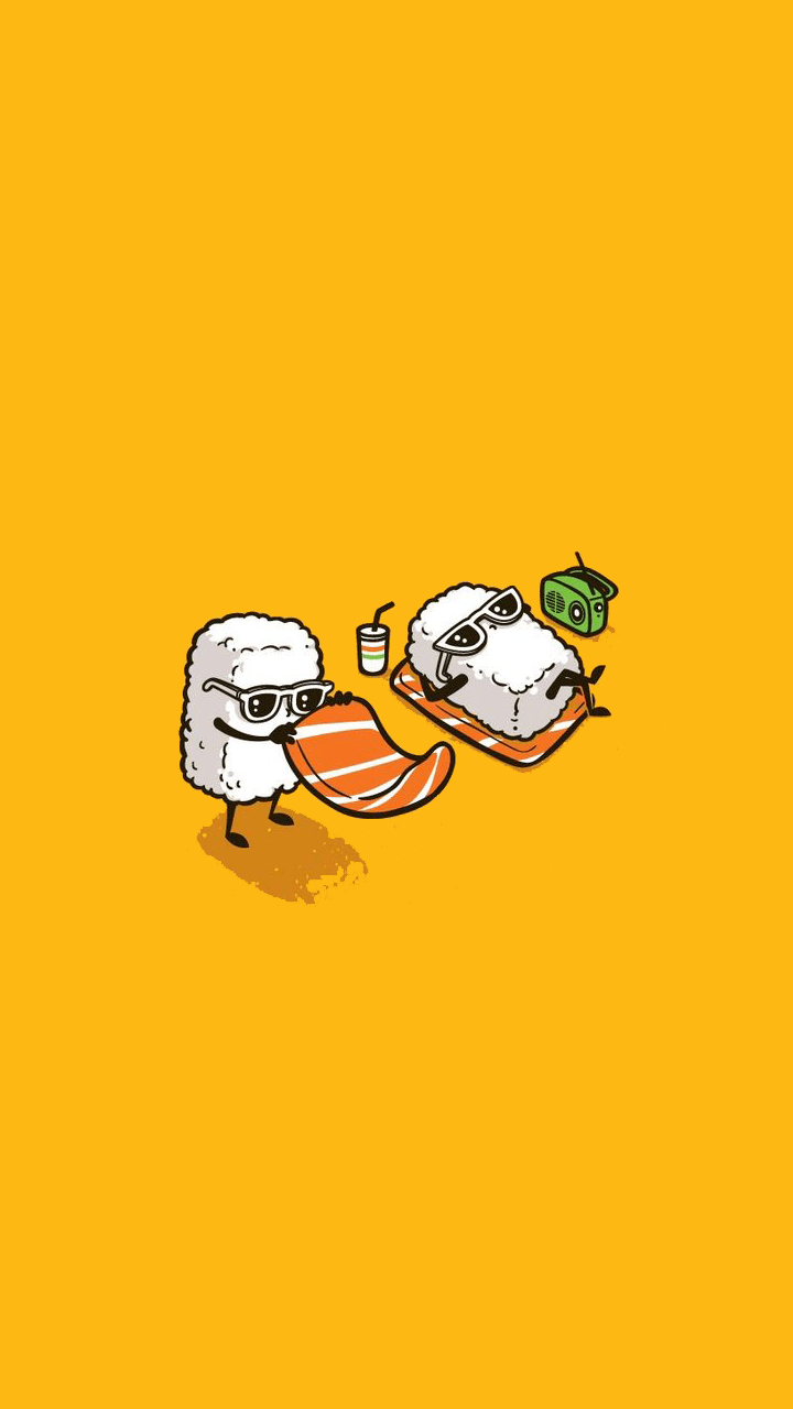 720x1280 Cute sushi