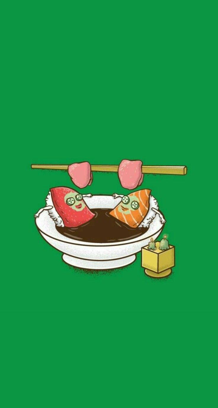 736x1377 Sushi Phone Wallpaper