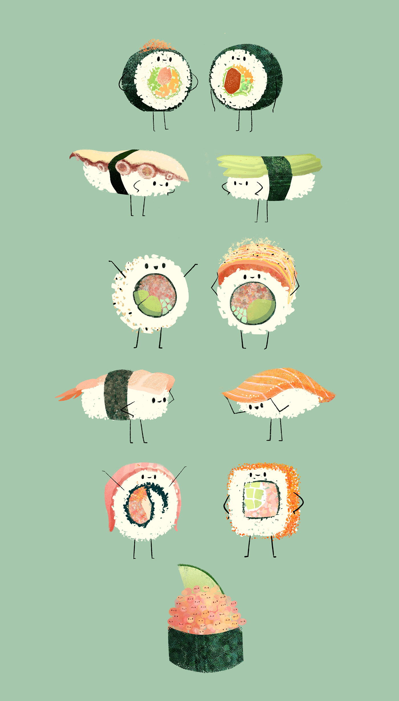 1400x2461 Sushi Wallpaper Animated .