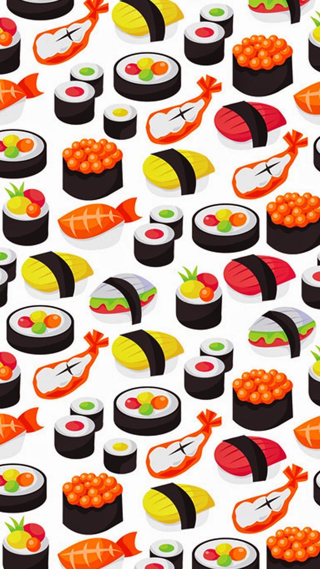 1080x1920 Sushi Wallpaper Illust .