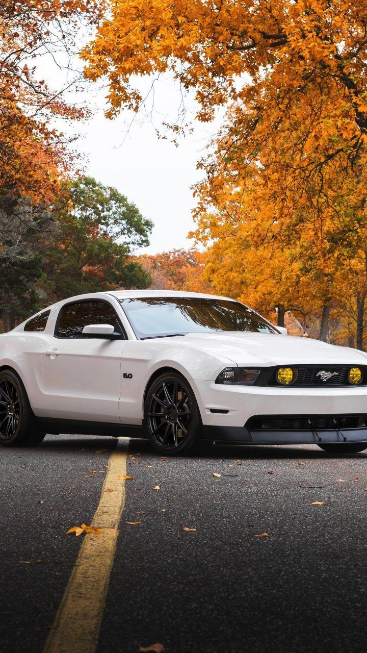 720x1280 White, Ford Mustang, sports car, 720x1280 wallpaper. Sports cars mustang, Mustang, Ford mustang