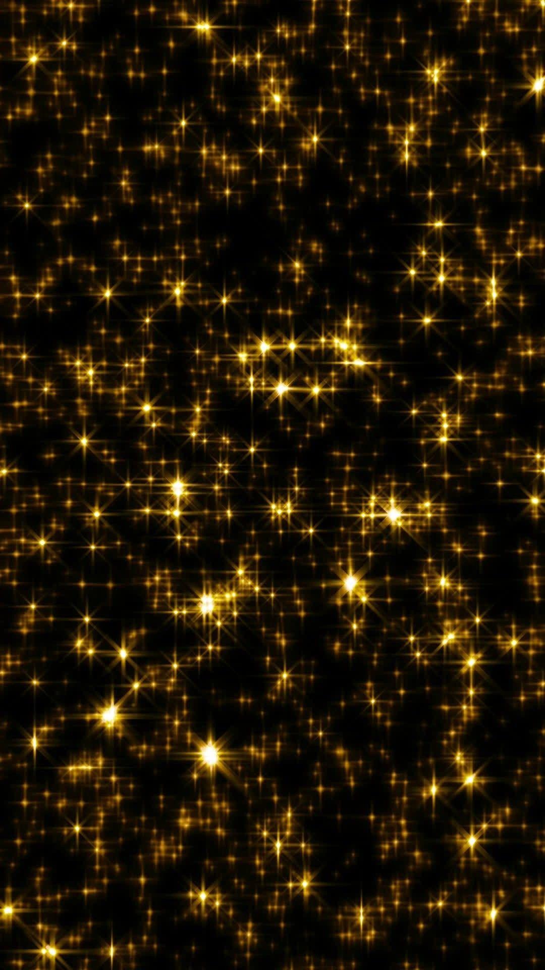 1080x1920 Wallpaper Black Gold 3D