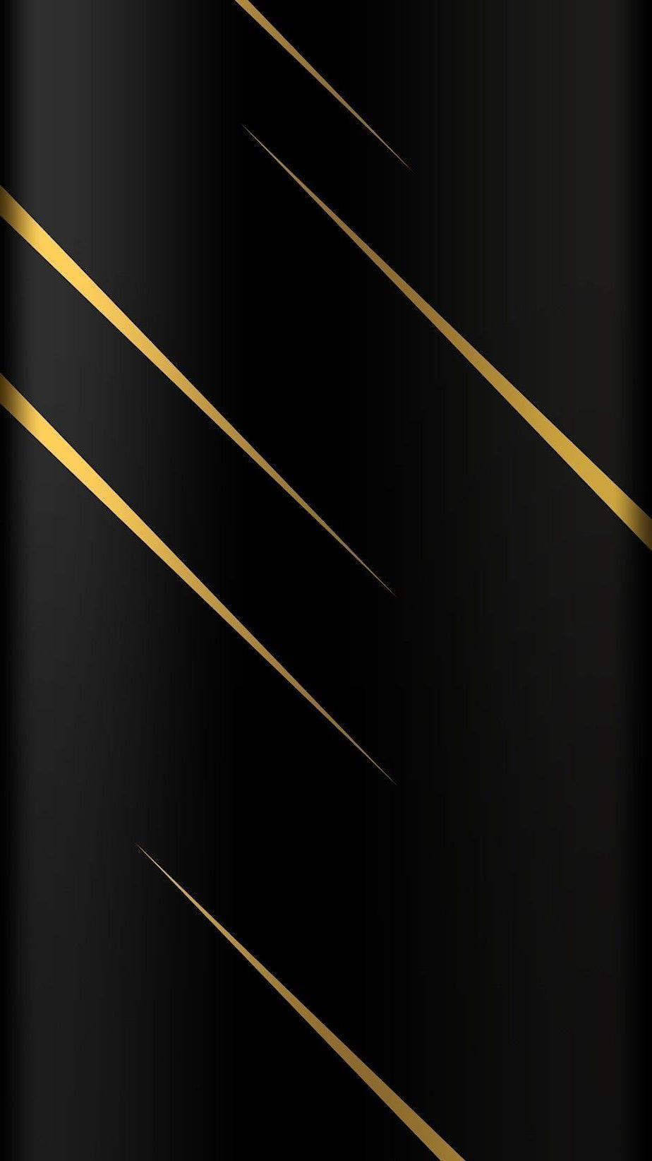 924x1644 Black and Gold Wallpaper