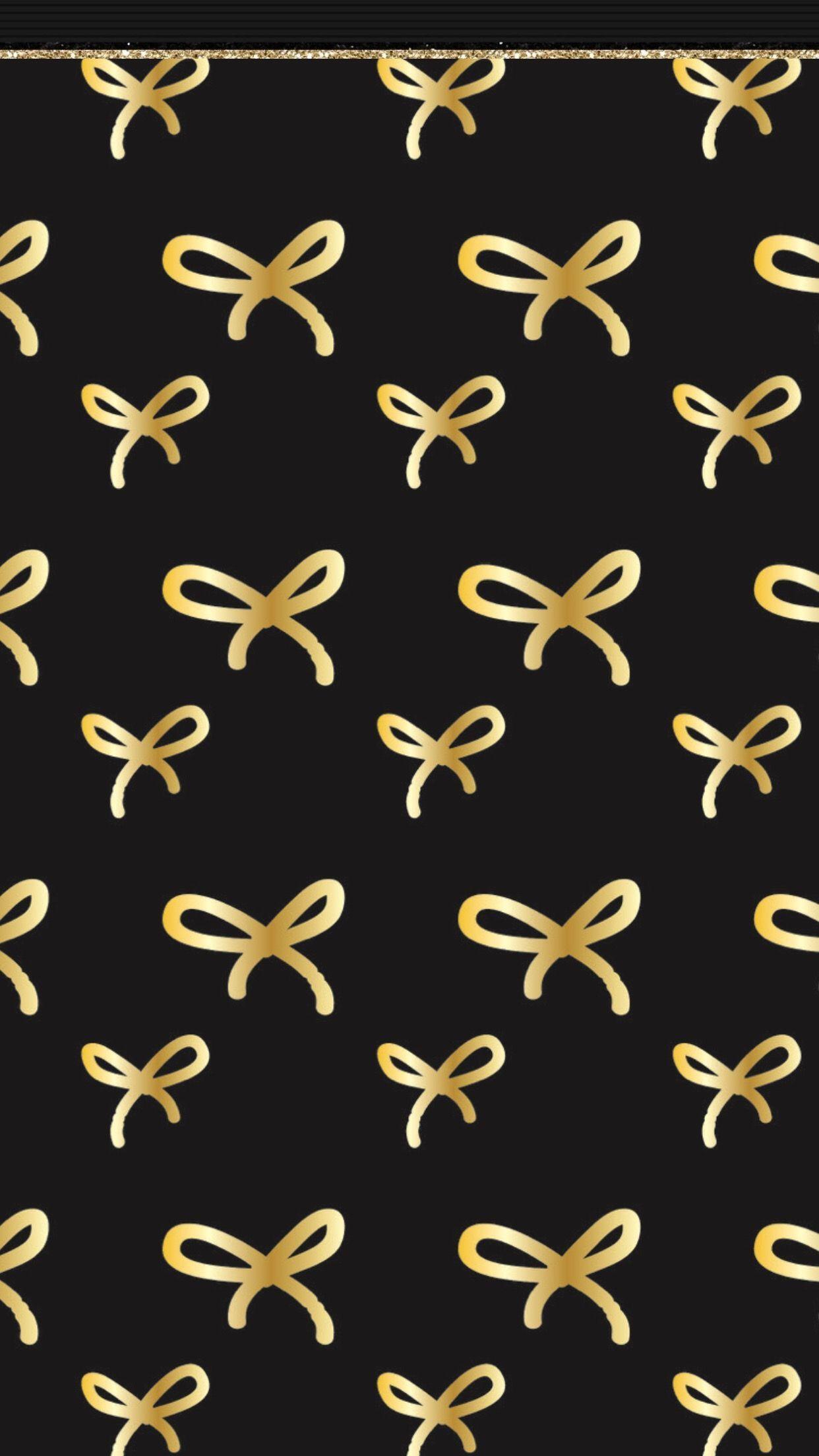 1242x2208 Black and gold. Christmas wallpaper iphone tumblr, iPhone wallpaper, Bow wallpaper