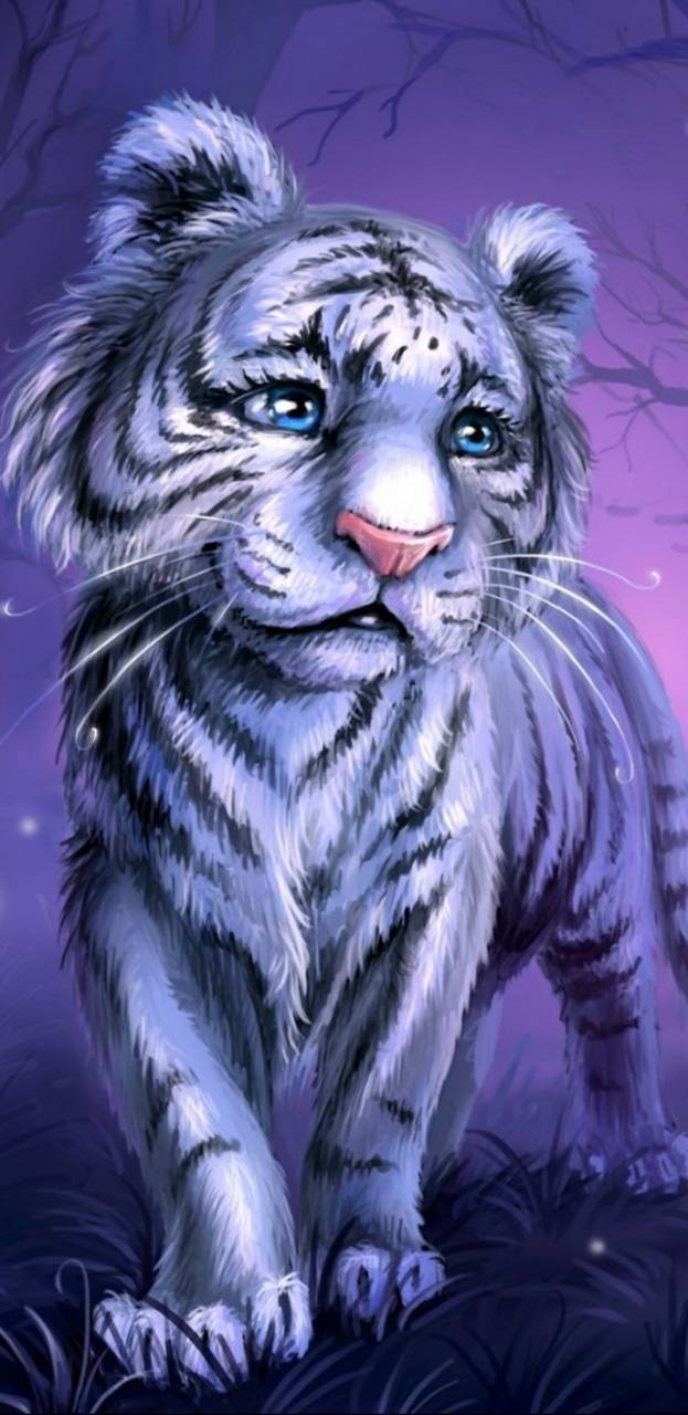 623x1280 Baby Tiger wallpaper