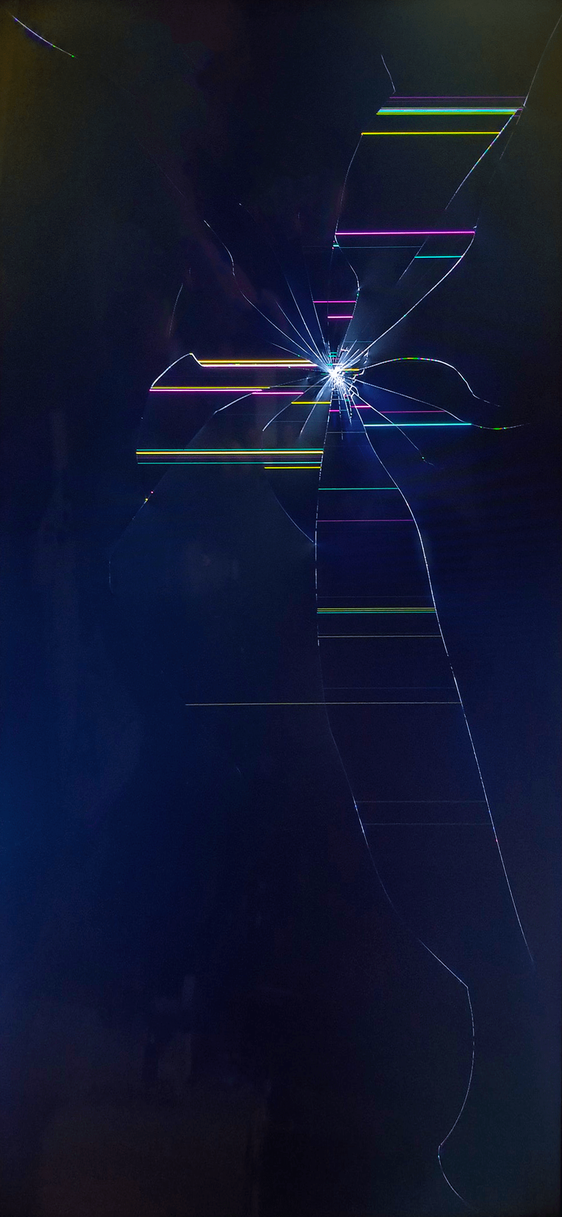 1125x2436 iPhone 6 Broken Screen Wallpaper HD