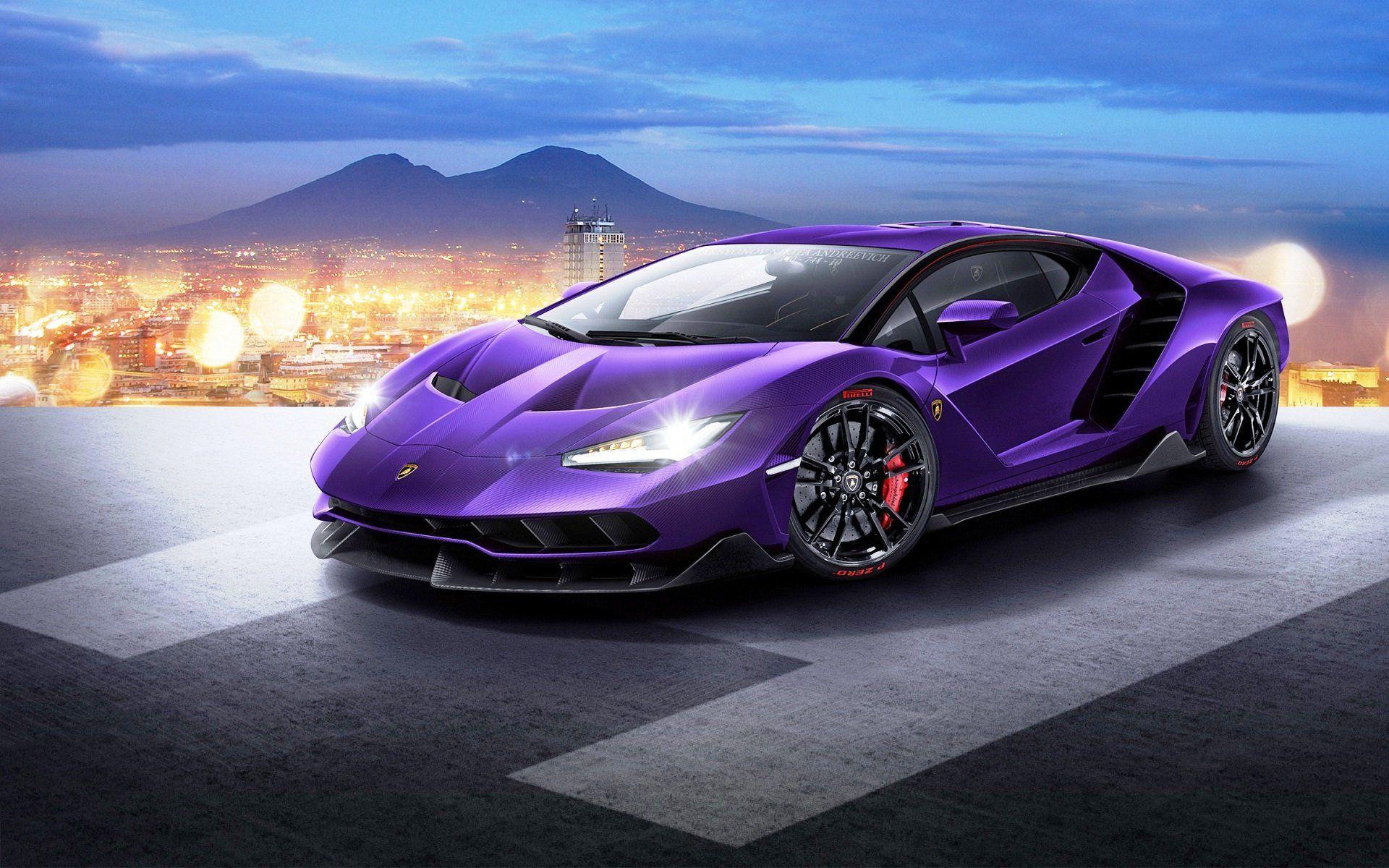 1920x1200 Purple Lamborghini Wallpaper