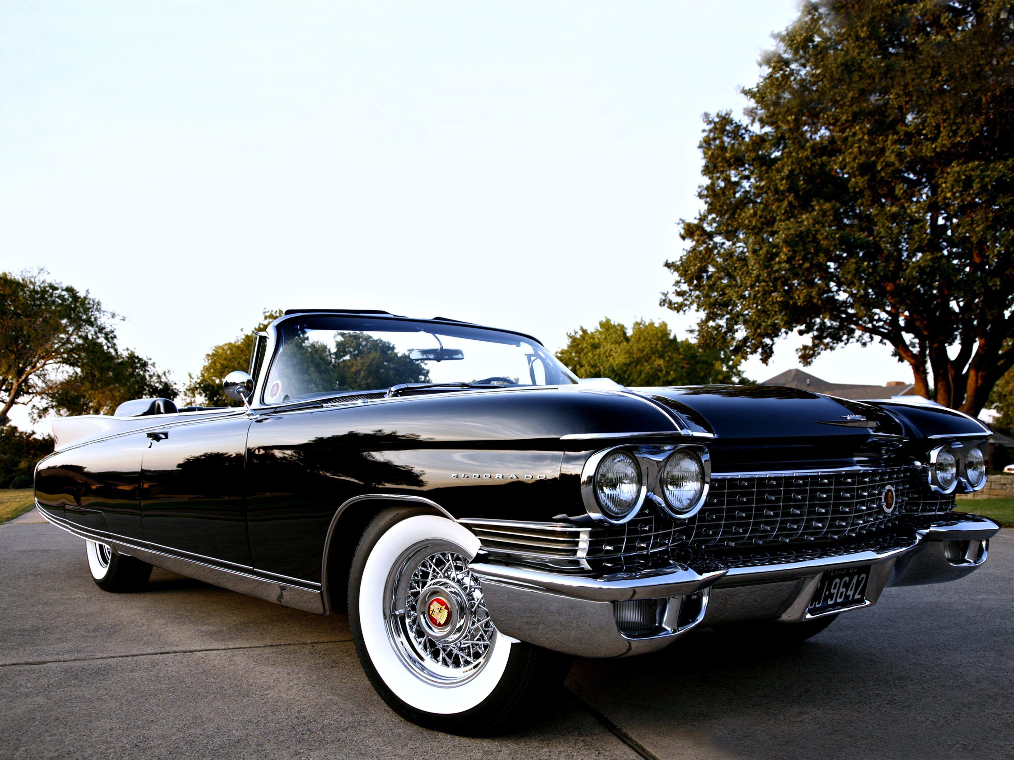 3840x2880 cadillac, Eldorado, Convertible, Black, Road, Classic, Old, Motors, Roof, Cars Wallpaper HD / Desktop and Mobile Background