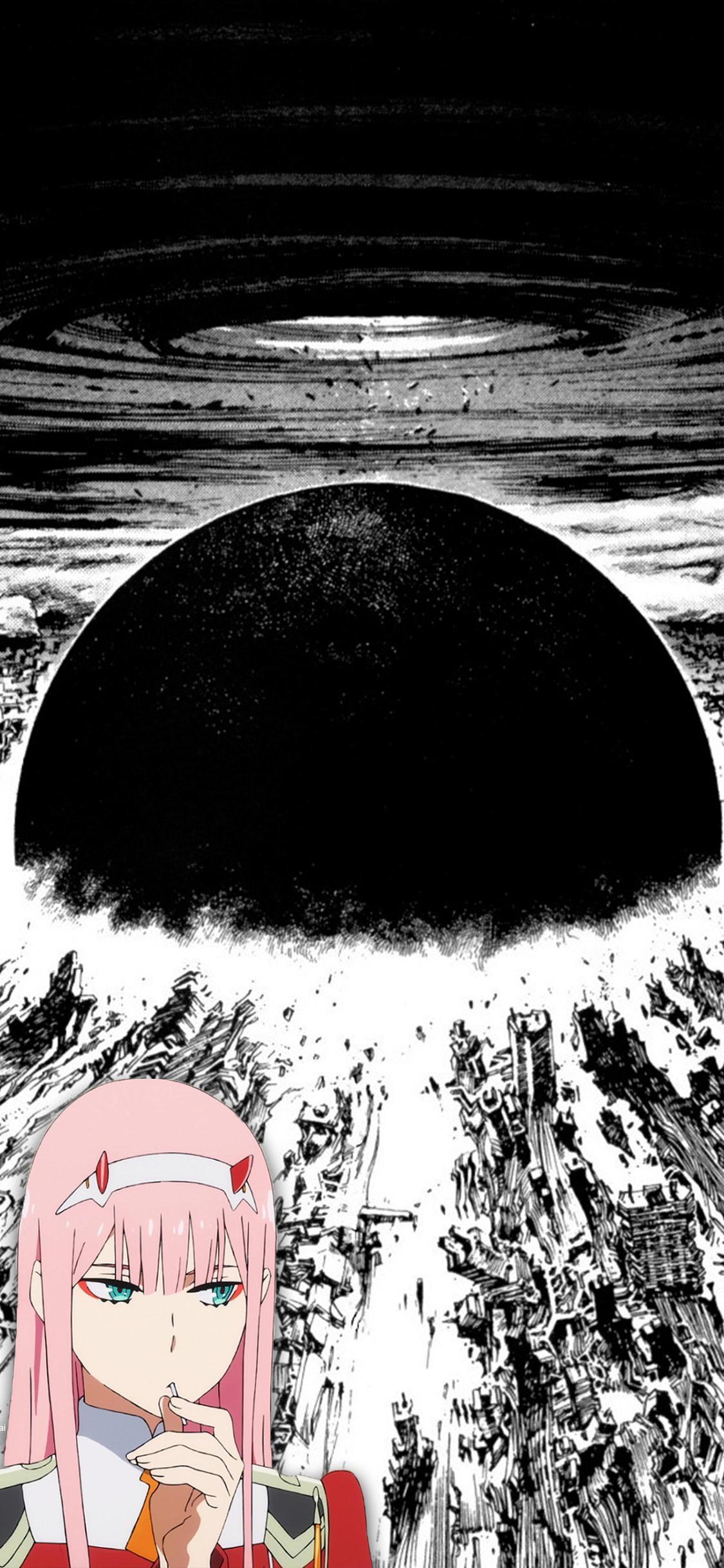 1125x2436 A simple little phone wallpaper i put together (Akira and 02)