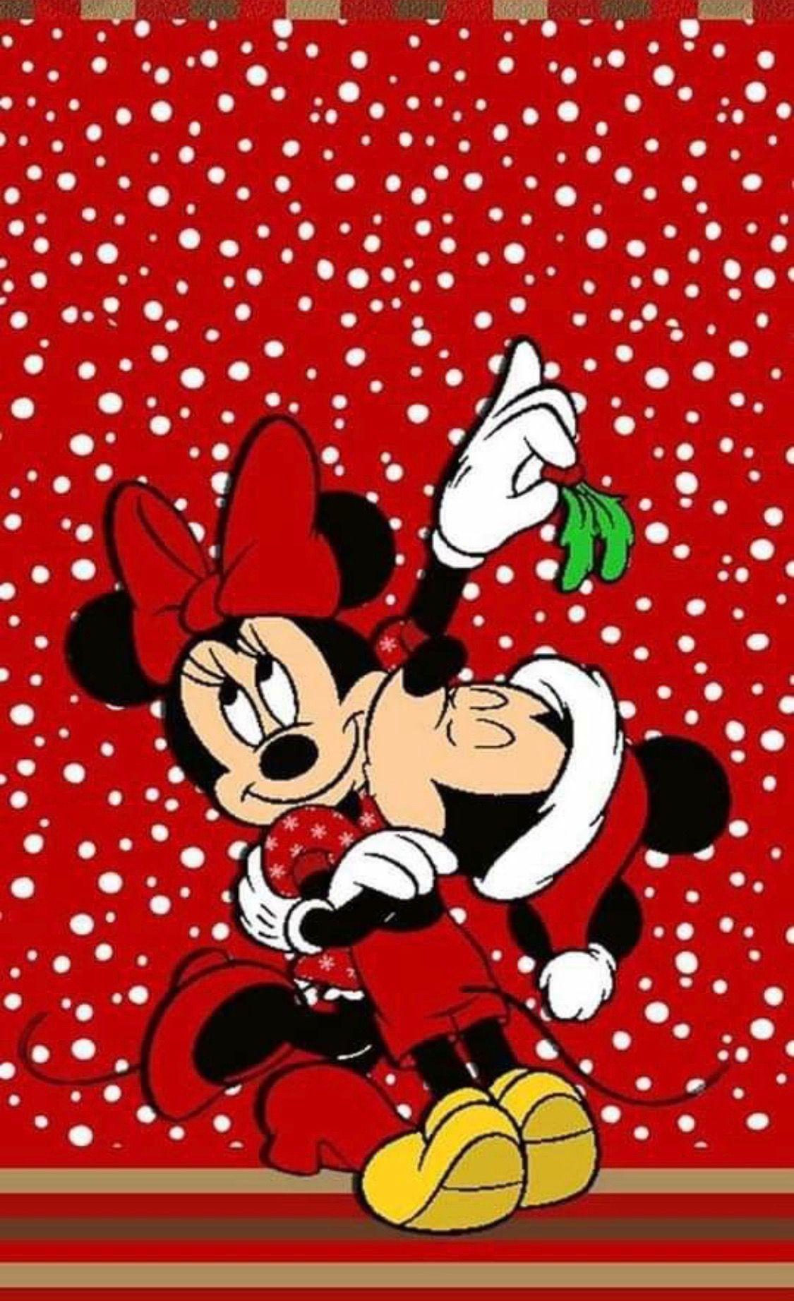 Christmas Mickey and Minnie Wallpapers