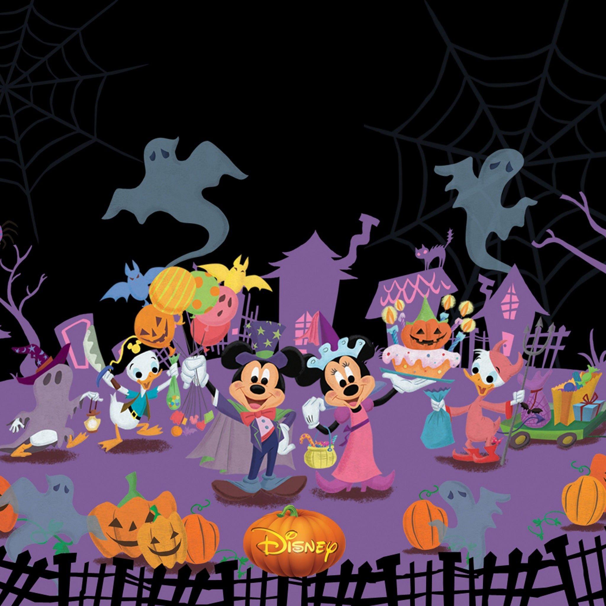 2048x2048 Mickey and Friends Halloween Wallpaper .
