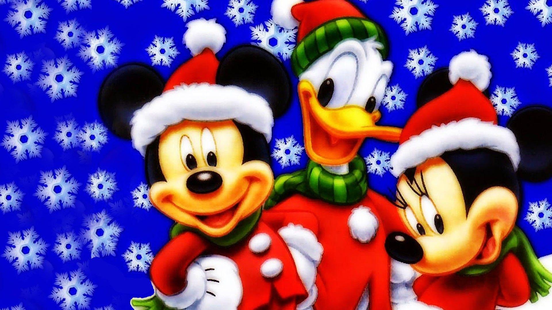 1920x1080 Mickey Mouse Donald Duck And Minnie Christmas Wallpaper HD :