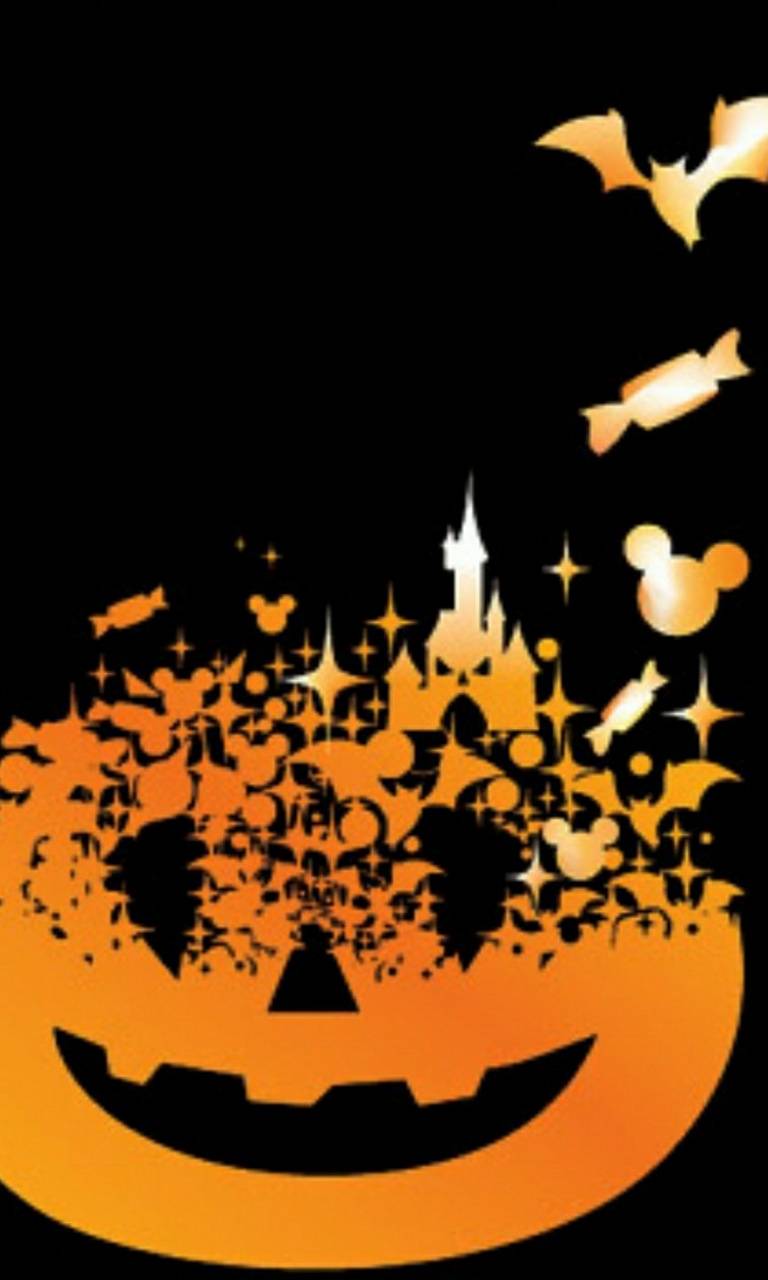 768x1280 Disney pumpkin wallpaper