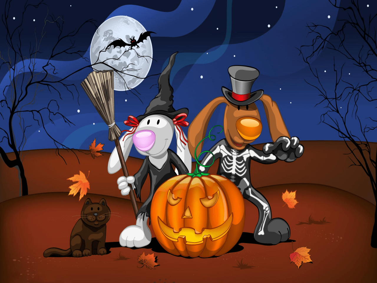 1280x960 Disney Halloween Wallpaper HD