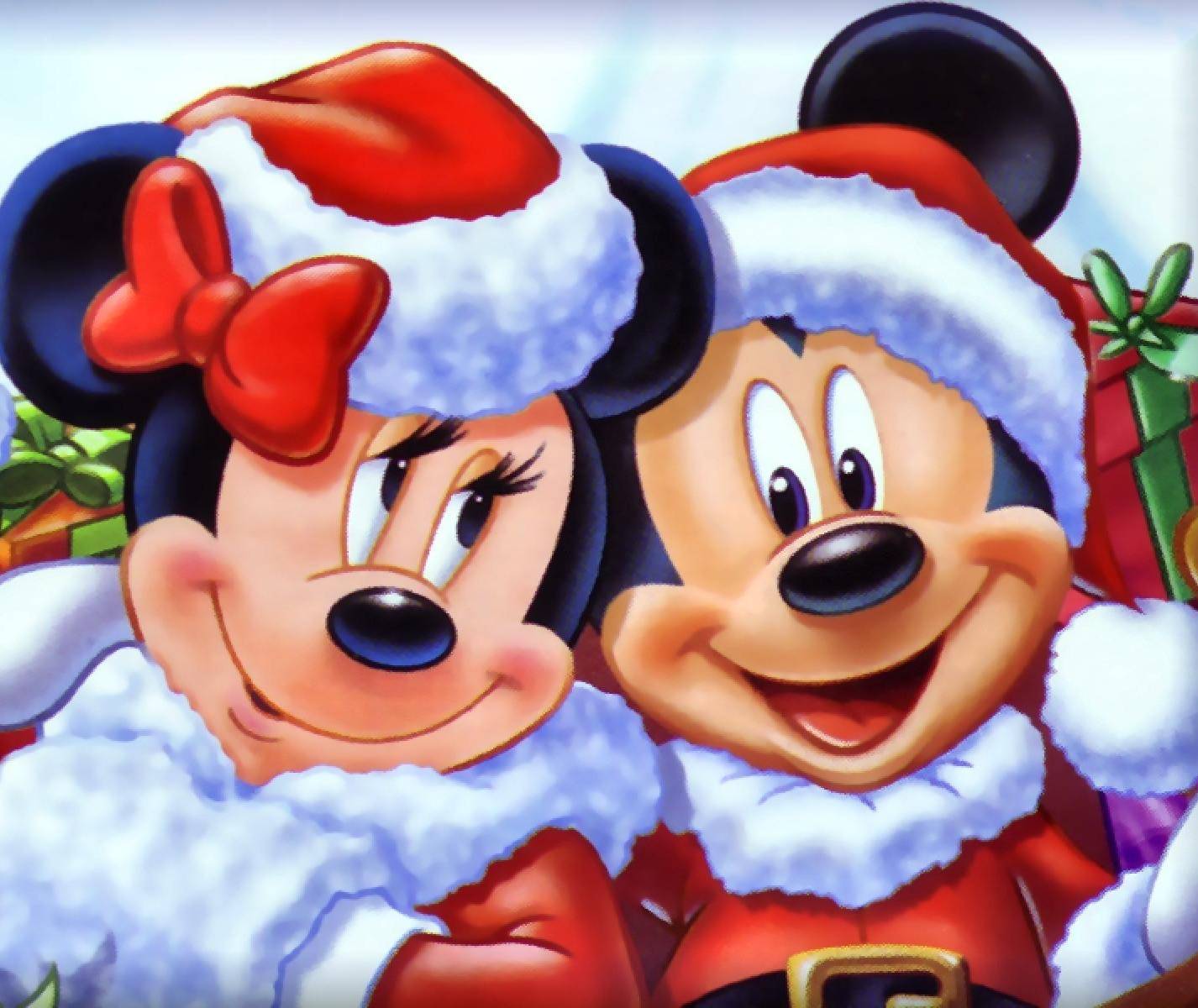1426x1200 Mickey Minnie Xmas wallpaper