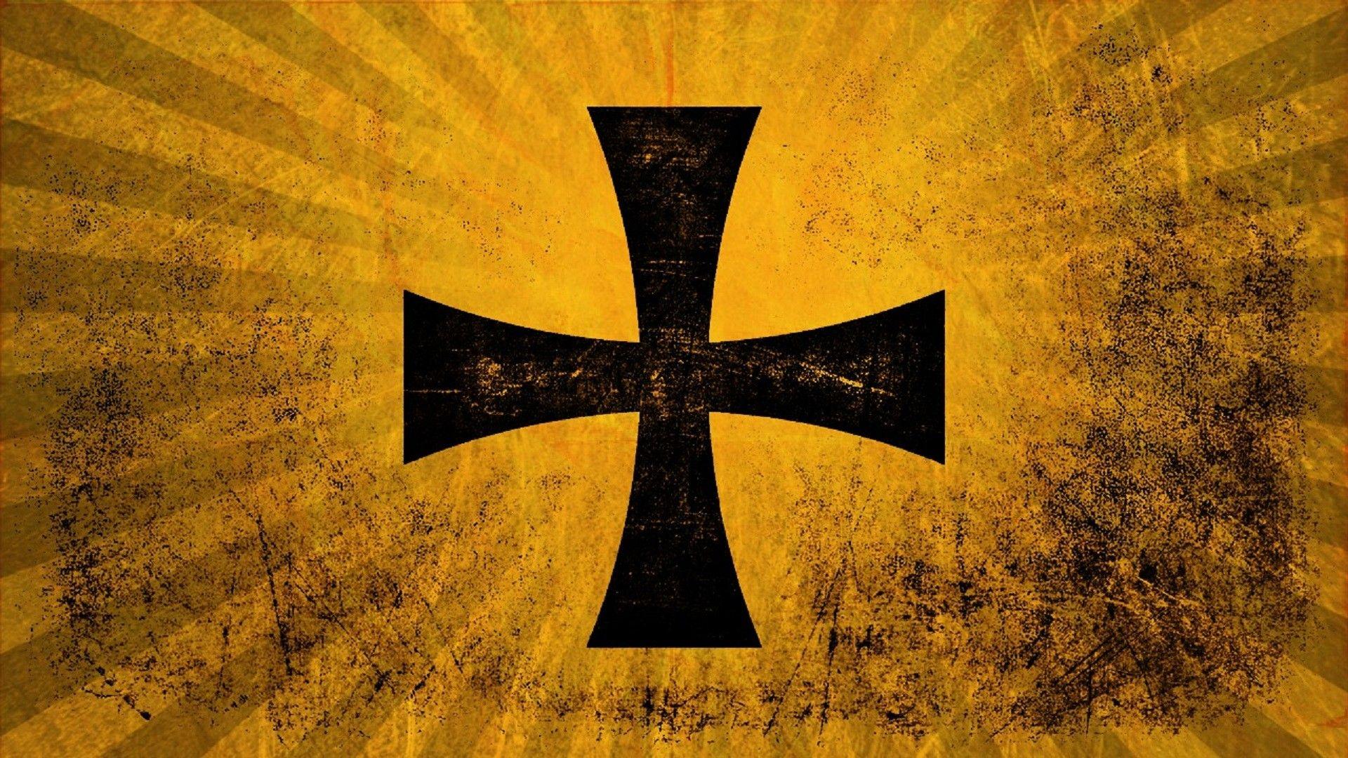 1920x1080 Cross Christianity Flag Sun Rays Orange Yellow Grunge Wallpaper:1920x1080