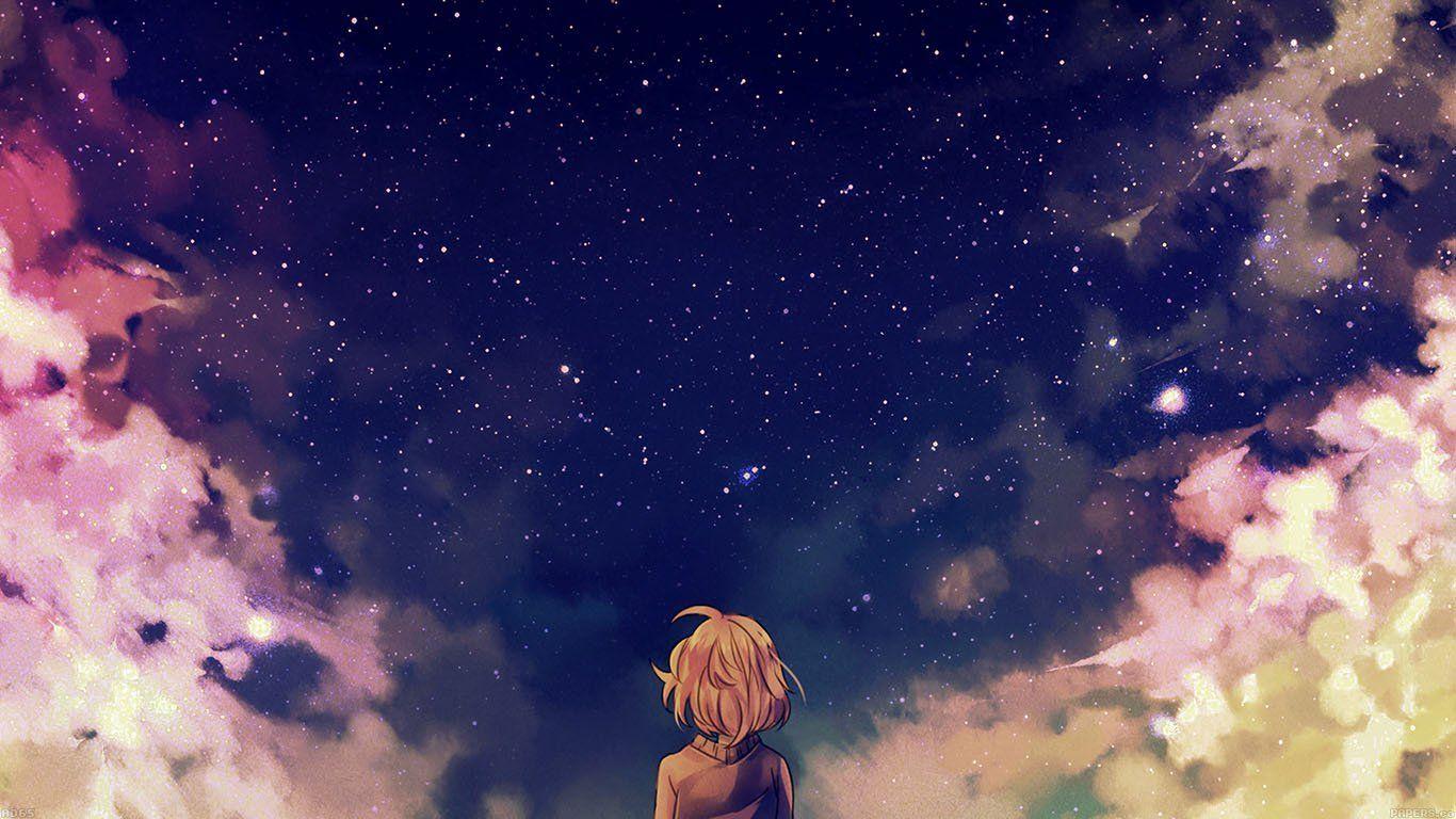 1366x768 Aesthetic Space for Laptop Wallpaper