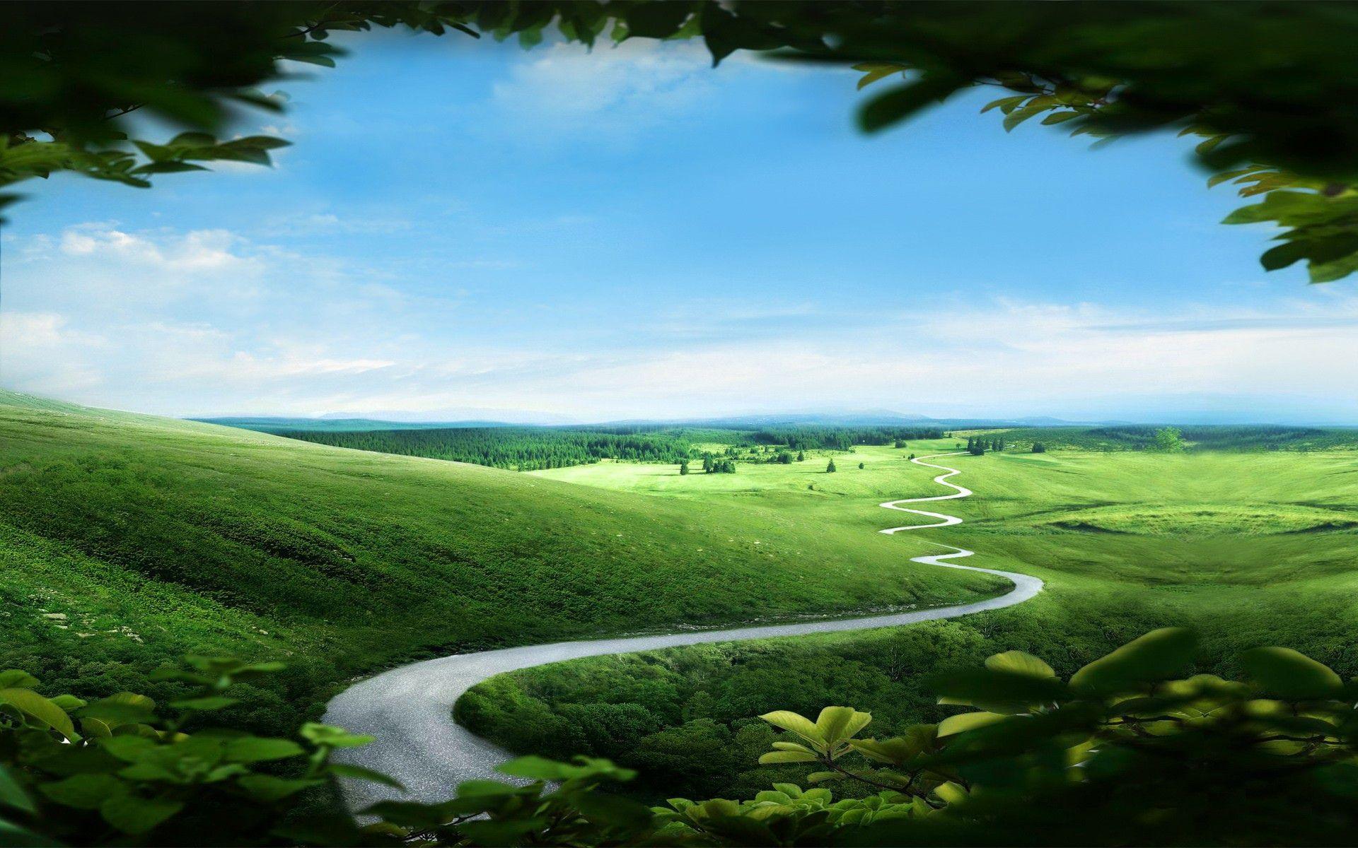 1920x1200 Nature Path Wallpaper .