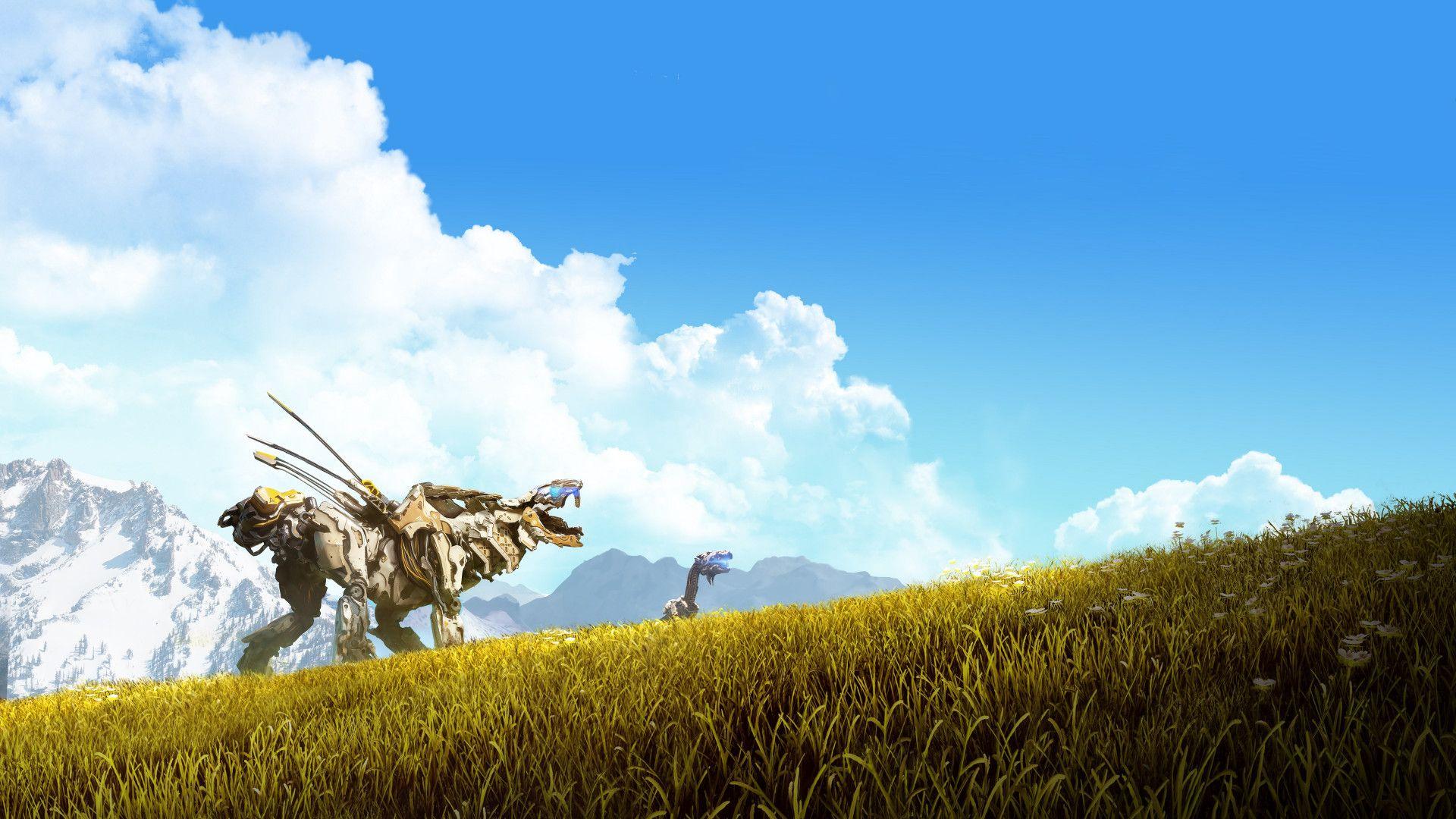 1920x1080 Download wallpaper: Sawtooth machine in Horizon Zero Dawn 1920x1080