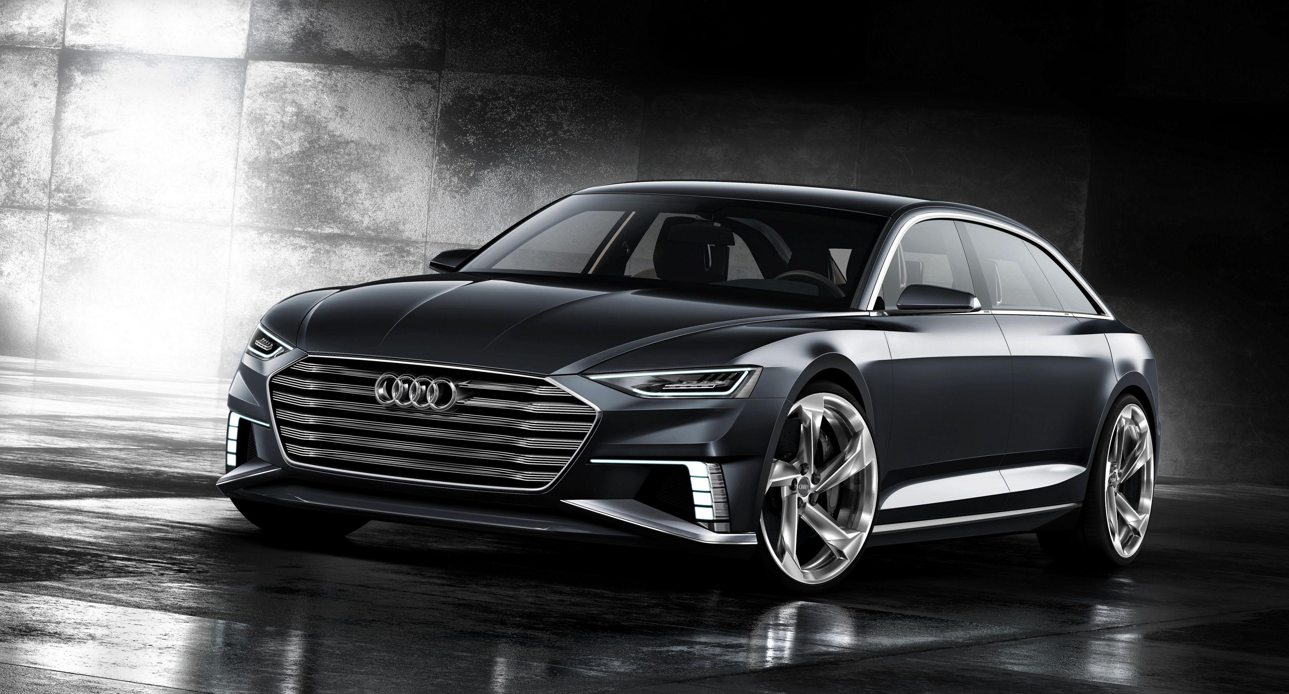 4096x2206 Audi Audi Prologue Black Car Car Compact Car Concept Car Wallpaper:4096x2206