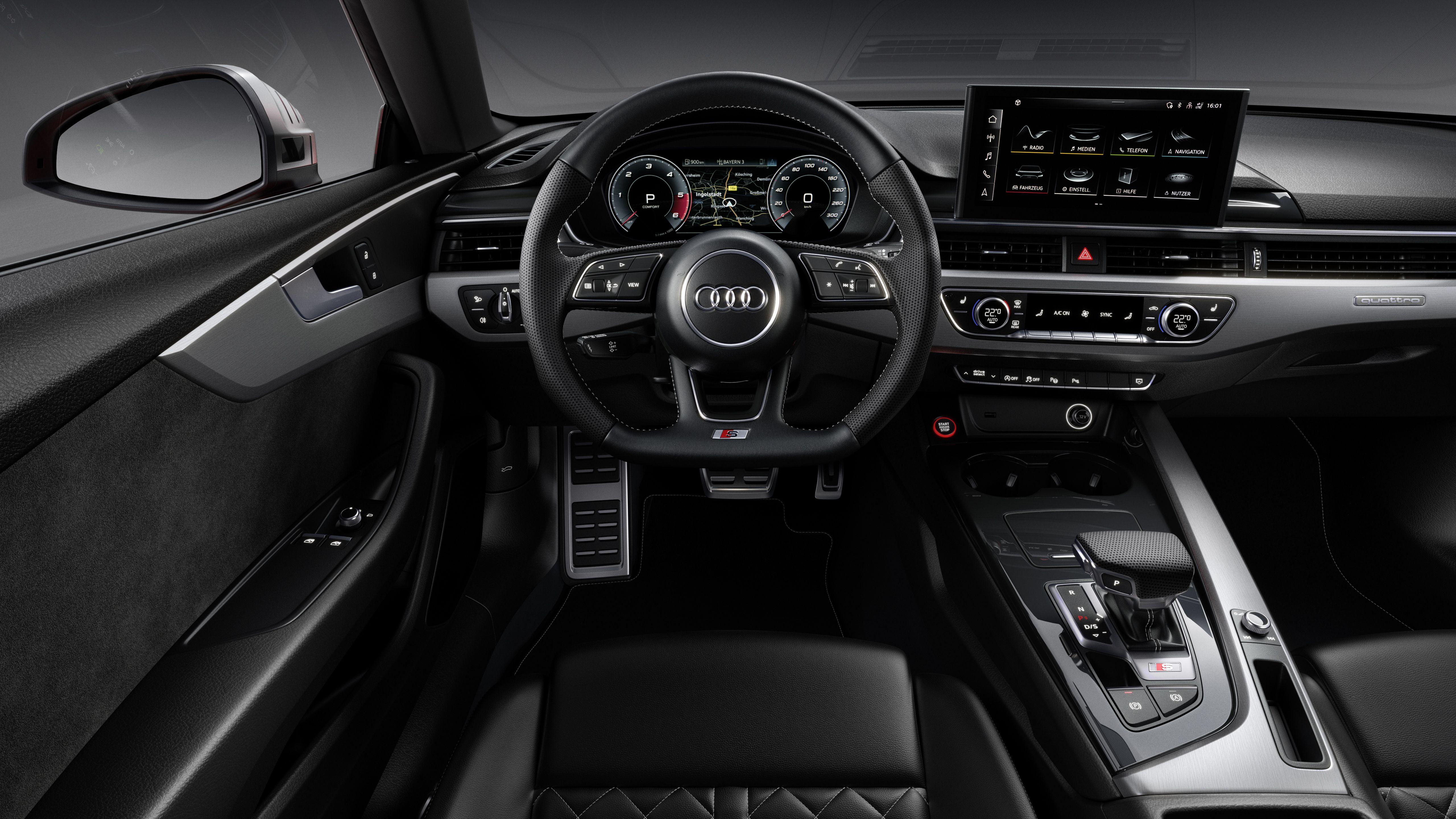 5120x2880 Audi S5 Coupe TDI Interior Wallpaper. HD Car Wallpaper
