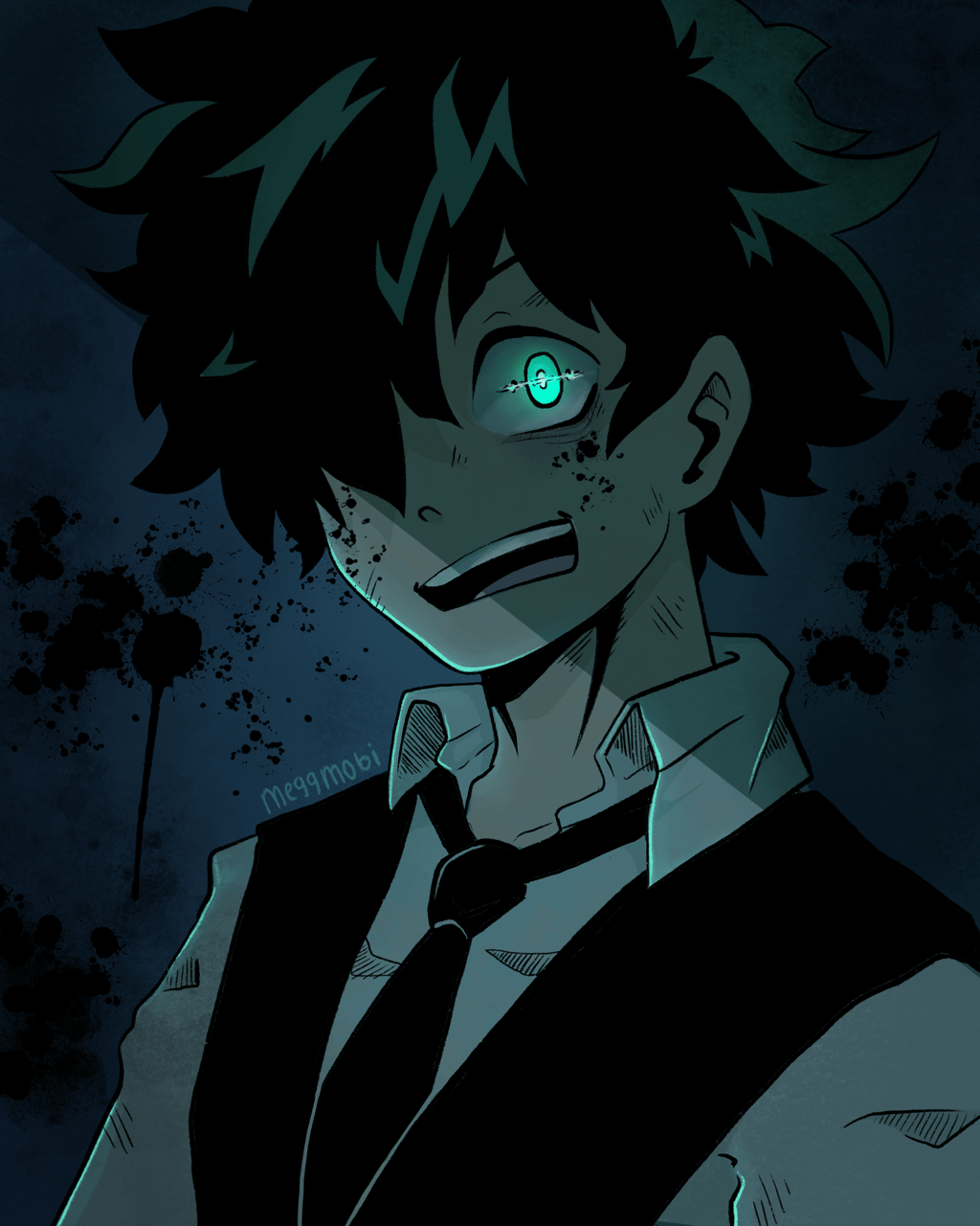 1024x1280 Villain Deku Wallpaper