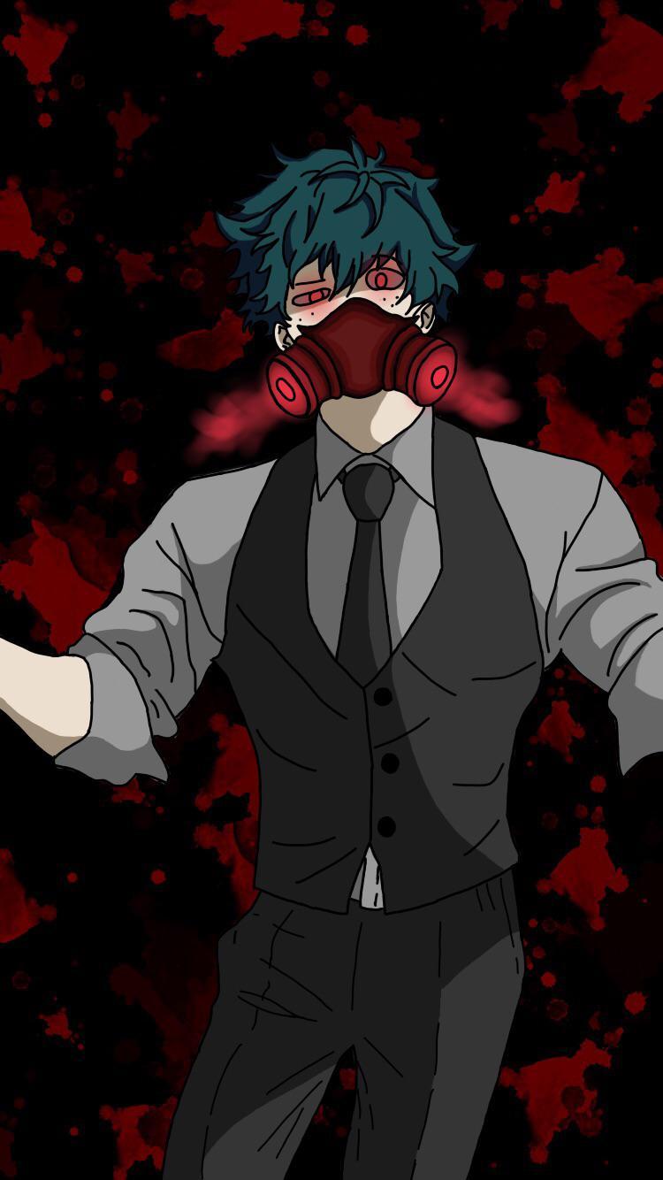 750x1334 Villain Deku Wallpaper
