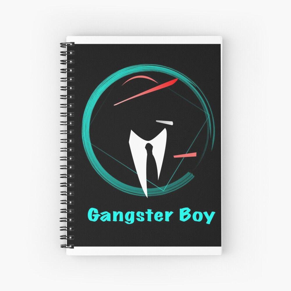 1000x1000 Vector Mafia Boss wallpaper logo black icon Spiral Notebook