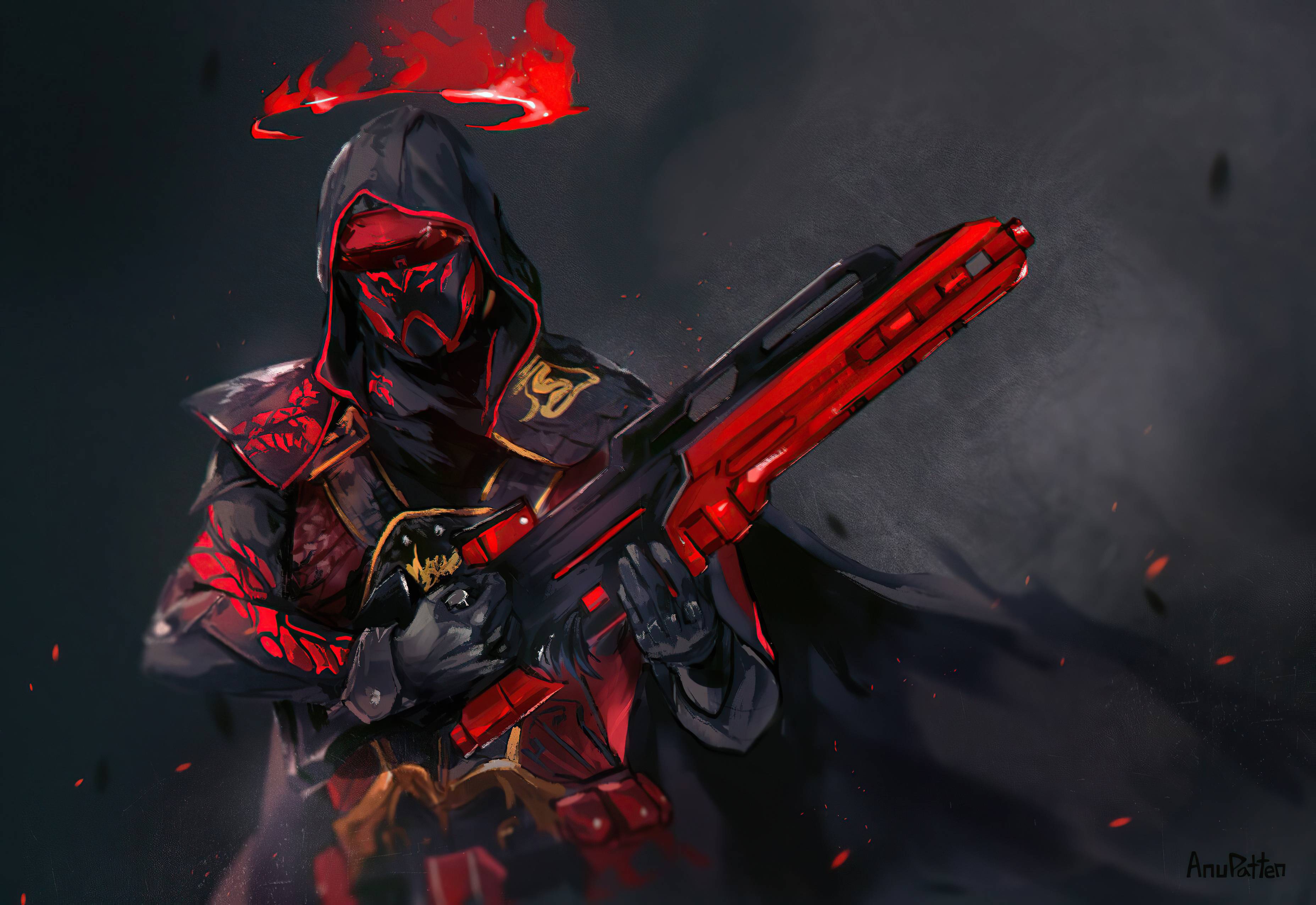 3710x2552 Scary Cyberpunk Warrior Illustration Wallpaper, HD Artist 4K Wallpaper, Image, Photo and Background