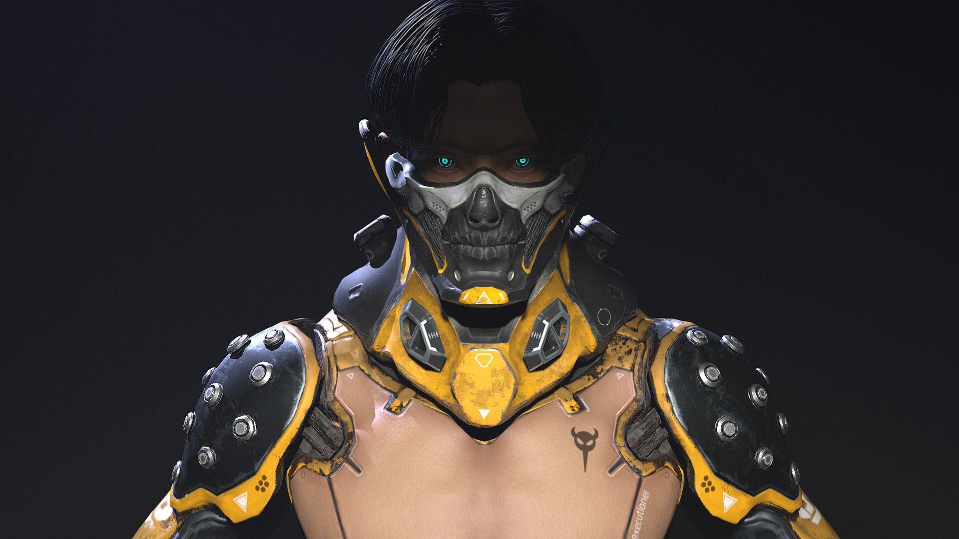 1920x1080 Cyberpunk warrior(3D.ver), A BUBU