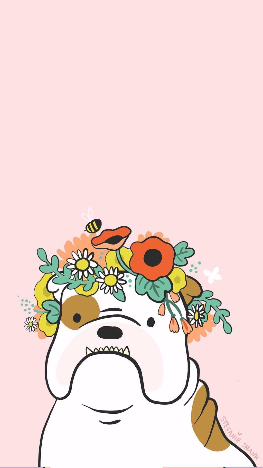 1080x1920 Bulldog Cartoon Wallpaper