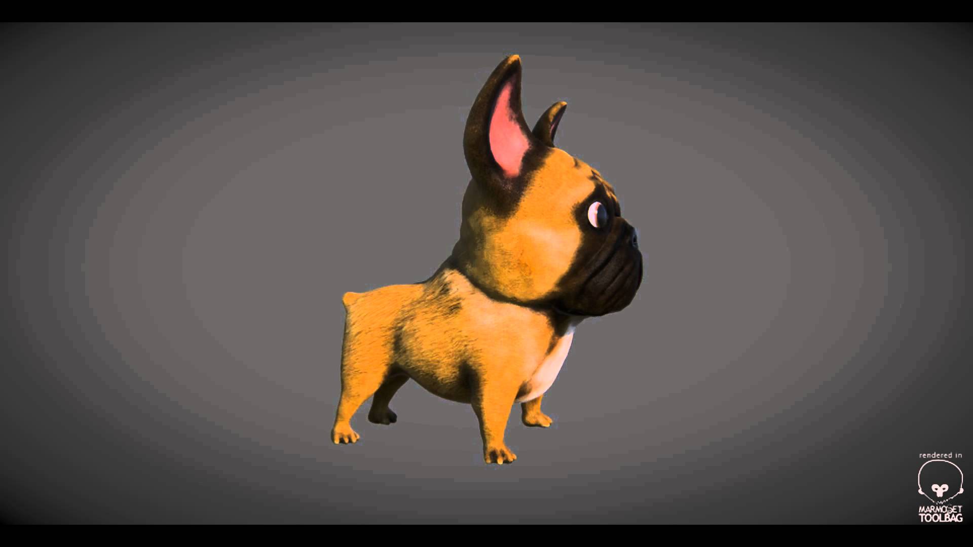 1920x1080 Bulldog Cartoon Wallpaper