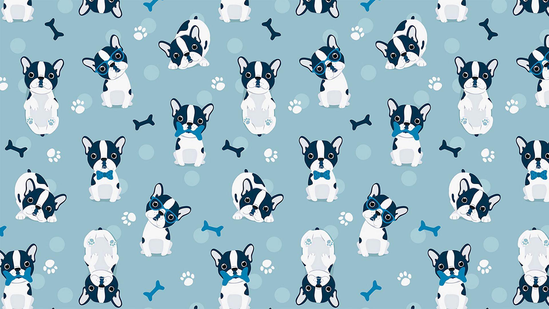 1920x1080 Download wallpaper 1920x1080 bulldog, dog, pattern, art full hd, hdtv, fhd, 1080p HD background