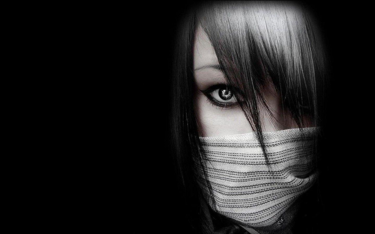 1440x900 Anime Emo Girl Background .
