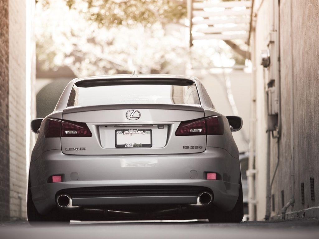 1024x768 Silver Tuned Lexus IS250 Rear wallpaper. Cool wallpaper cars, Lexus is Car wallpaper