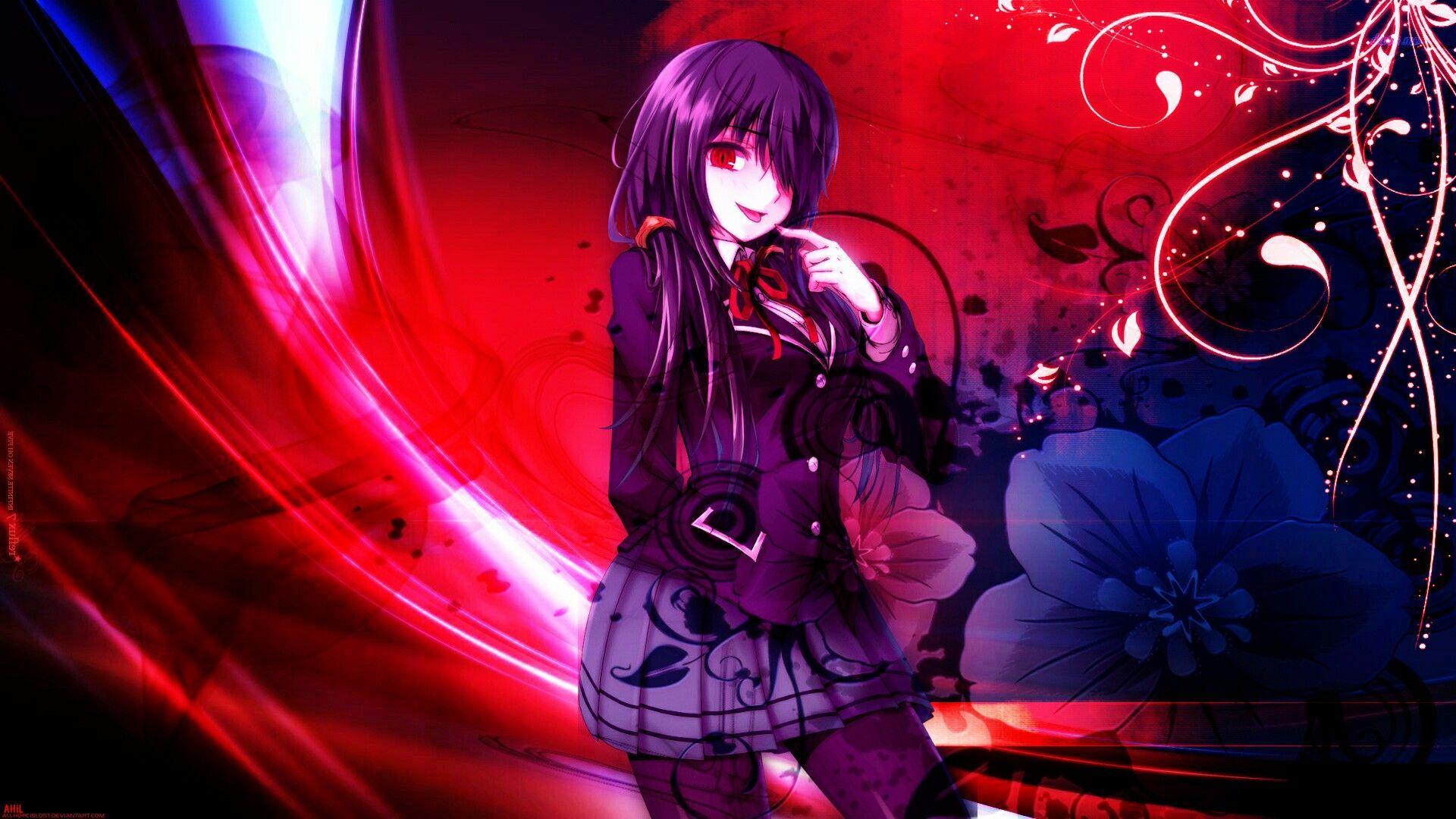 1920x1080 Hd wallpaper Tokisaki kurumi. Gambar, Seni anime, Seni