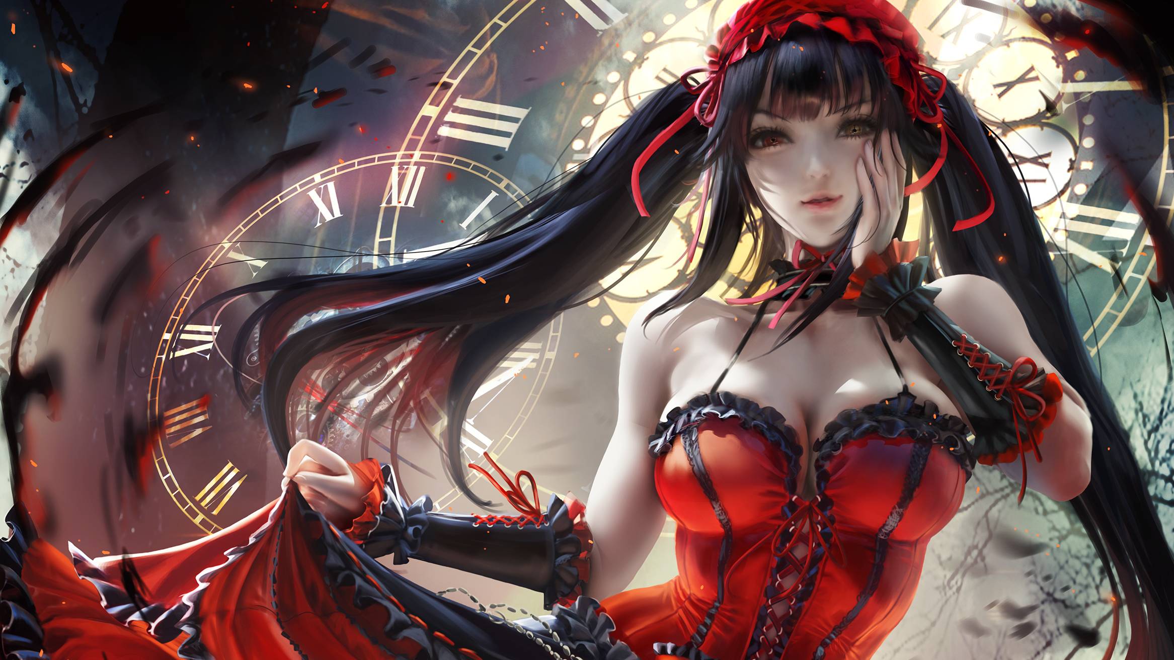 2333x1312 Kurumi Tokisaki Art 2333×1312