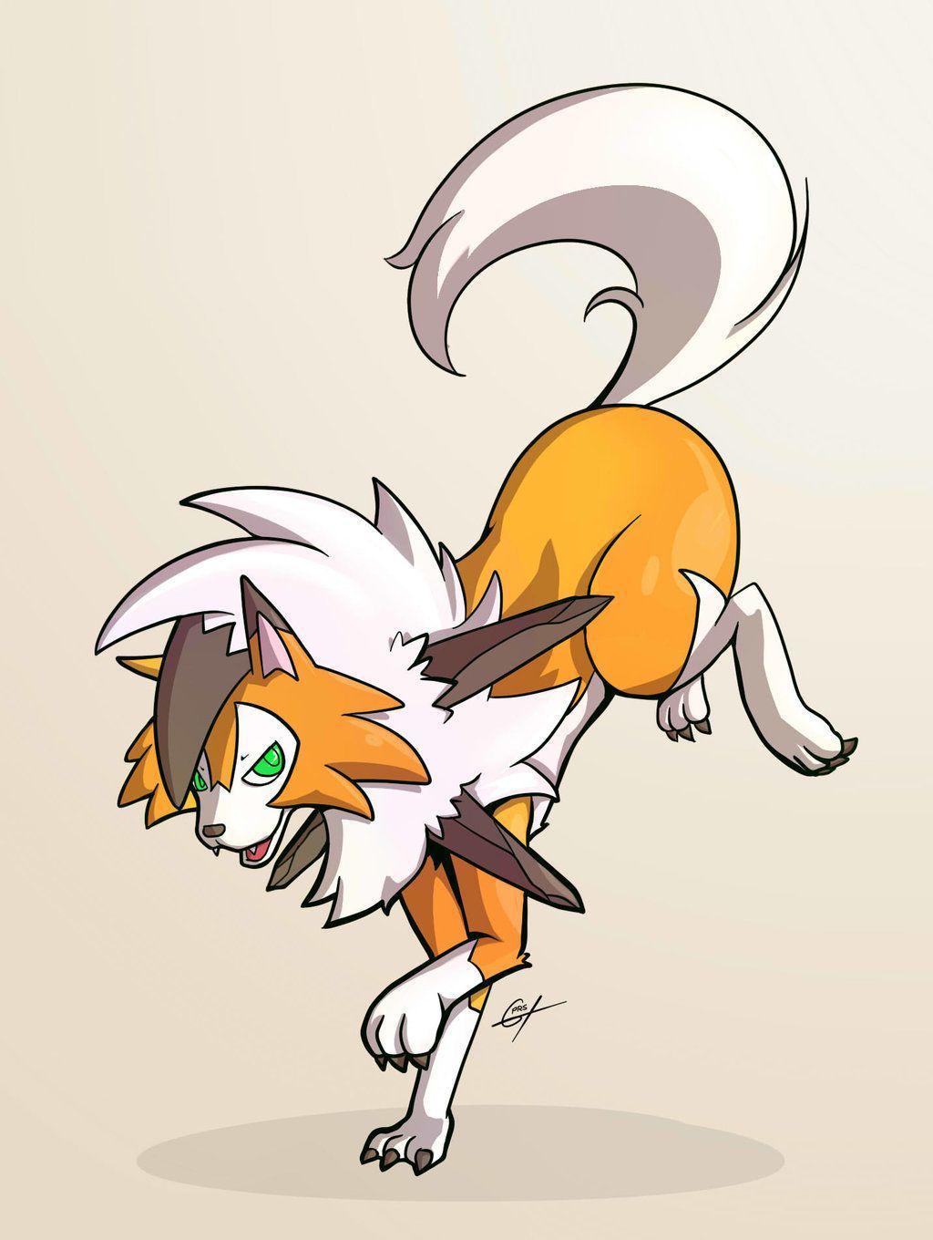1024x1360 Lycanroc Dusk Form Wallpaper