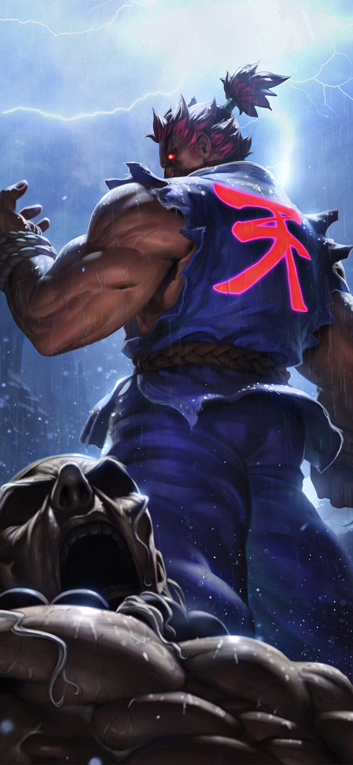 1125x2436 akuma street fighter game 4k iPhone X Wallpaper Free Download