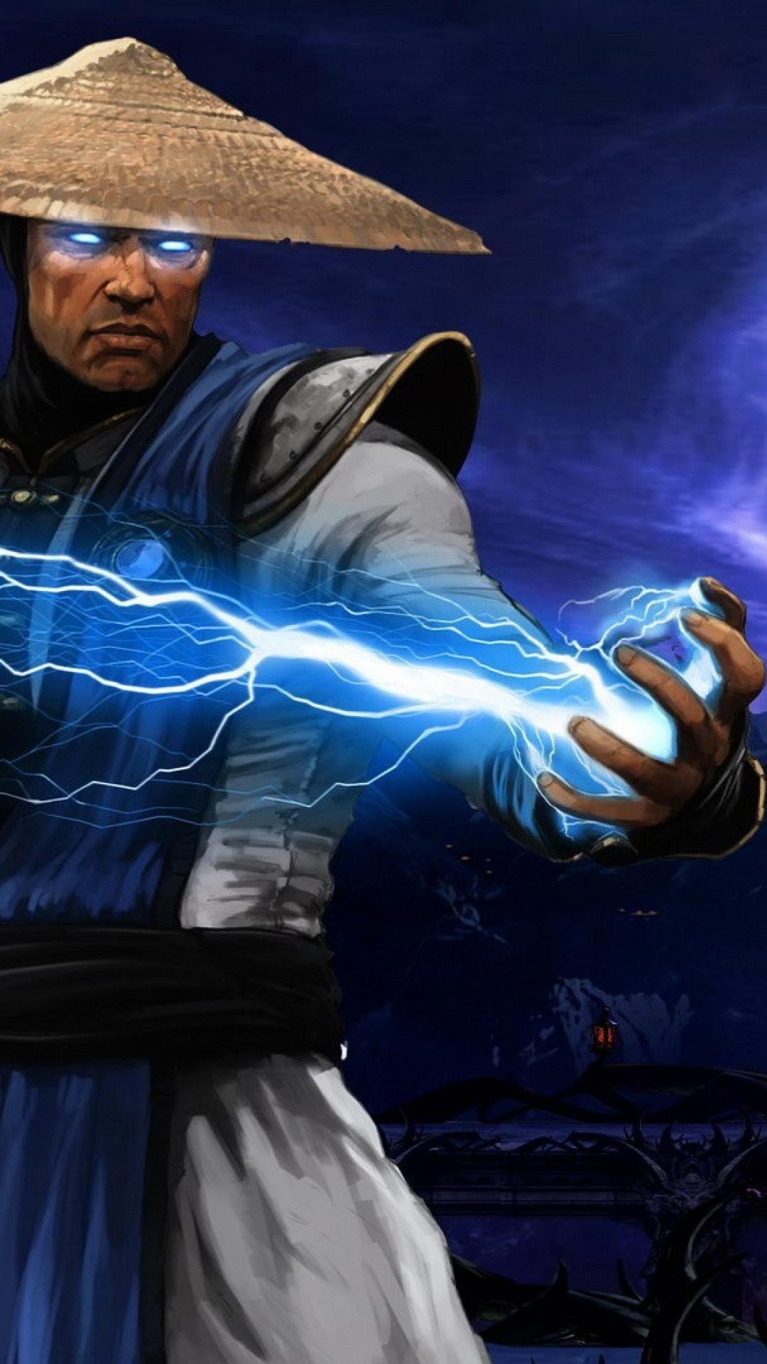 1080x1920 Raiden Mortal Kombat Wallpaper
