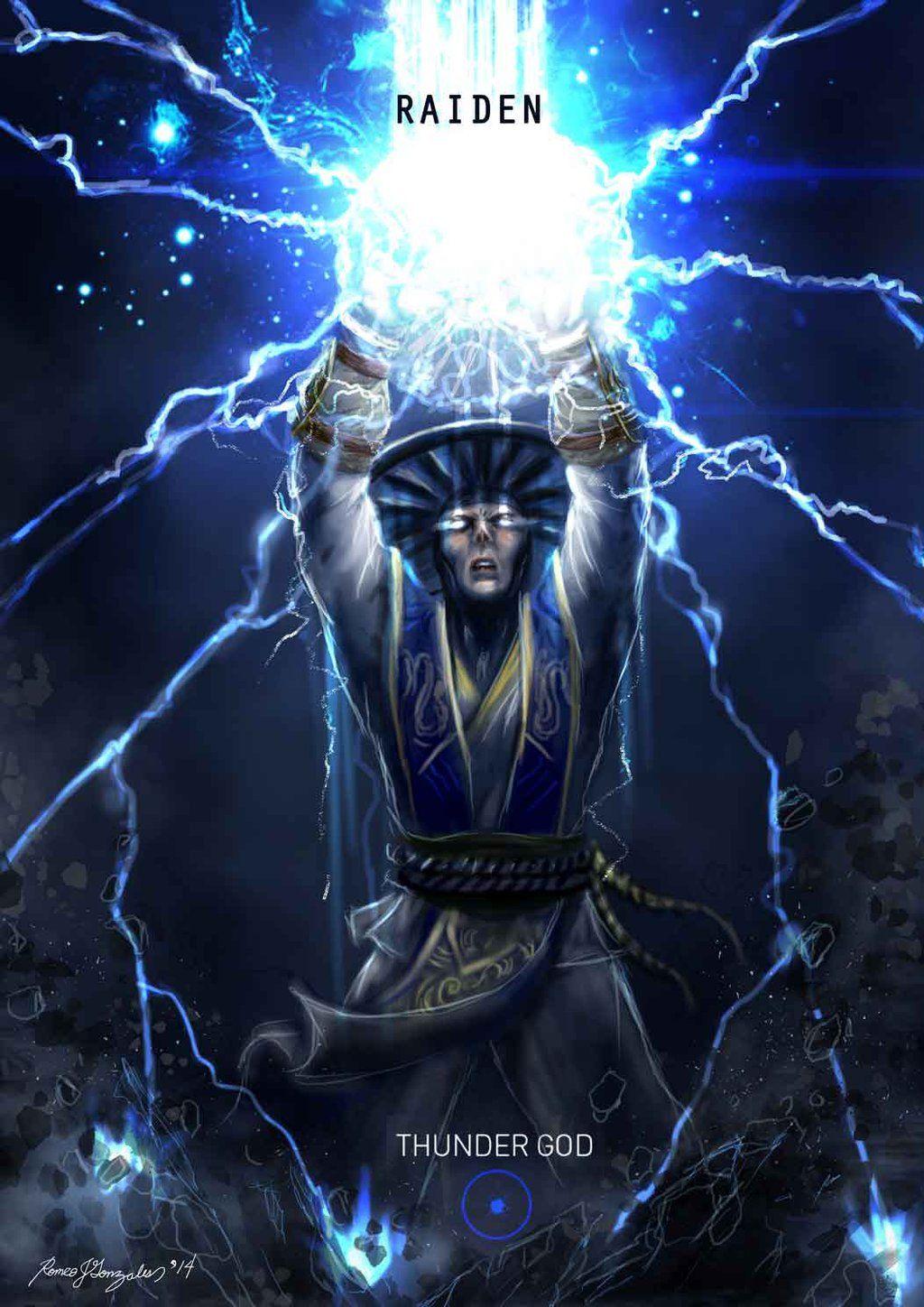 1024x1448 Raiden Mortal Kombat Wallpaper