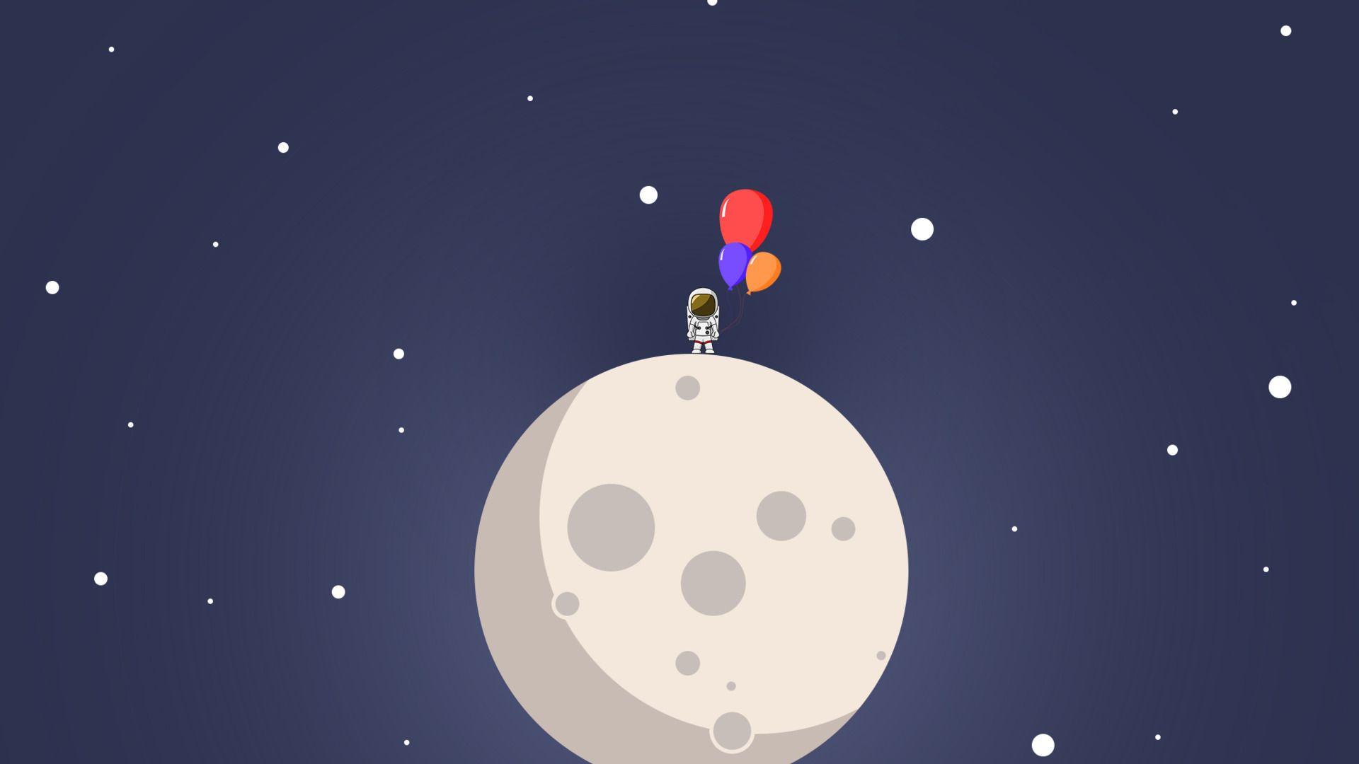 1920x1080 Astronaut Minimalism Laptop Full HD 1080P HD 4k Wallpaper, Image, Background, Photo and Picture