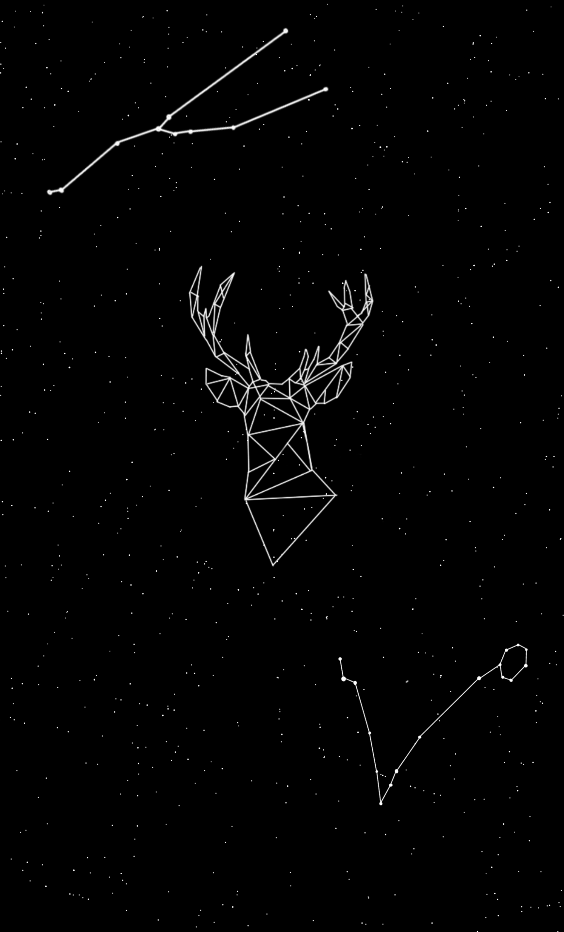 1162x1920 DEER wallpaper OLED. Deer wallpaper, Geometric deer wallpaper, Geometric deer