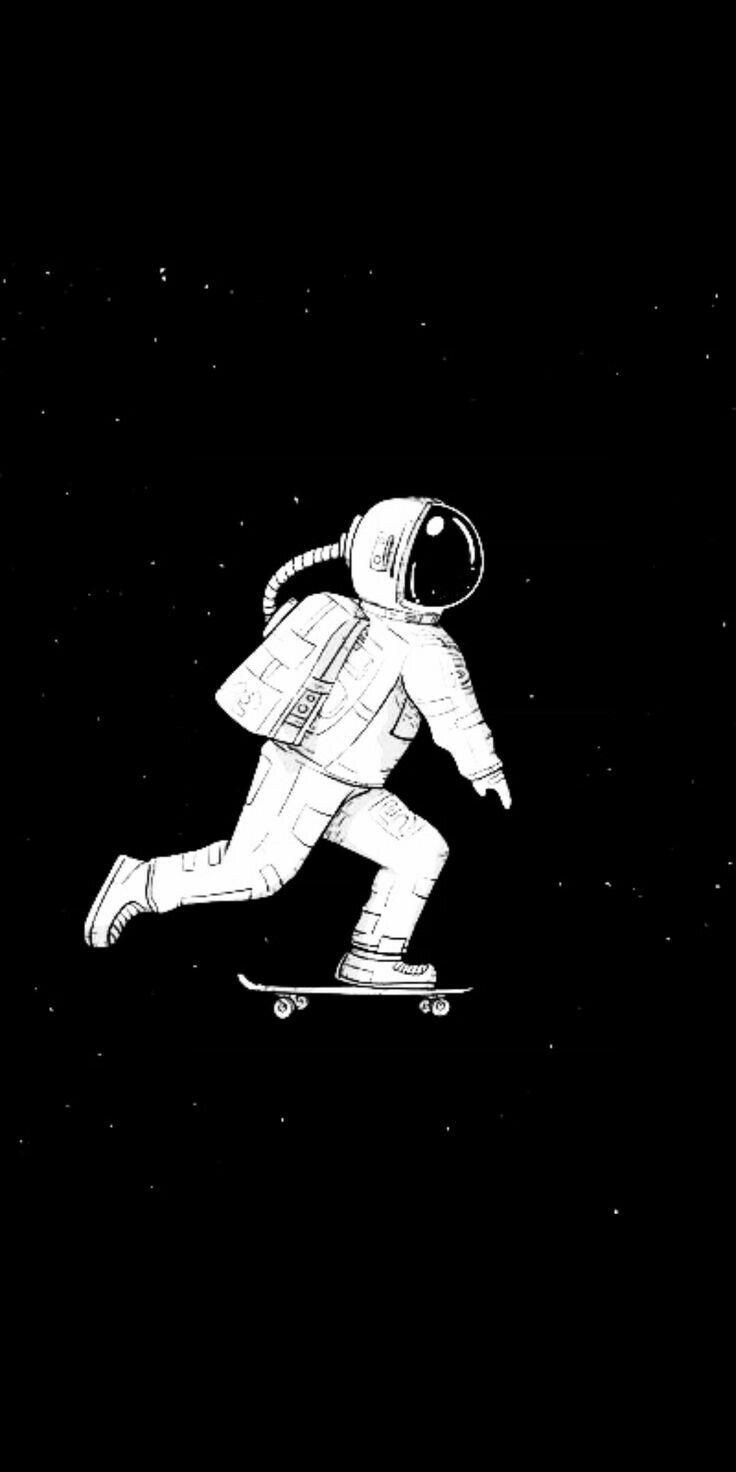 736x1472 Cute Astronaut Wallpaper