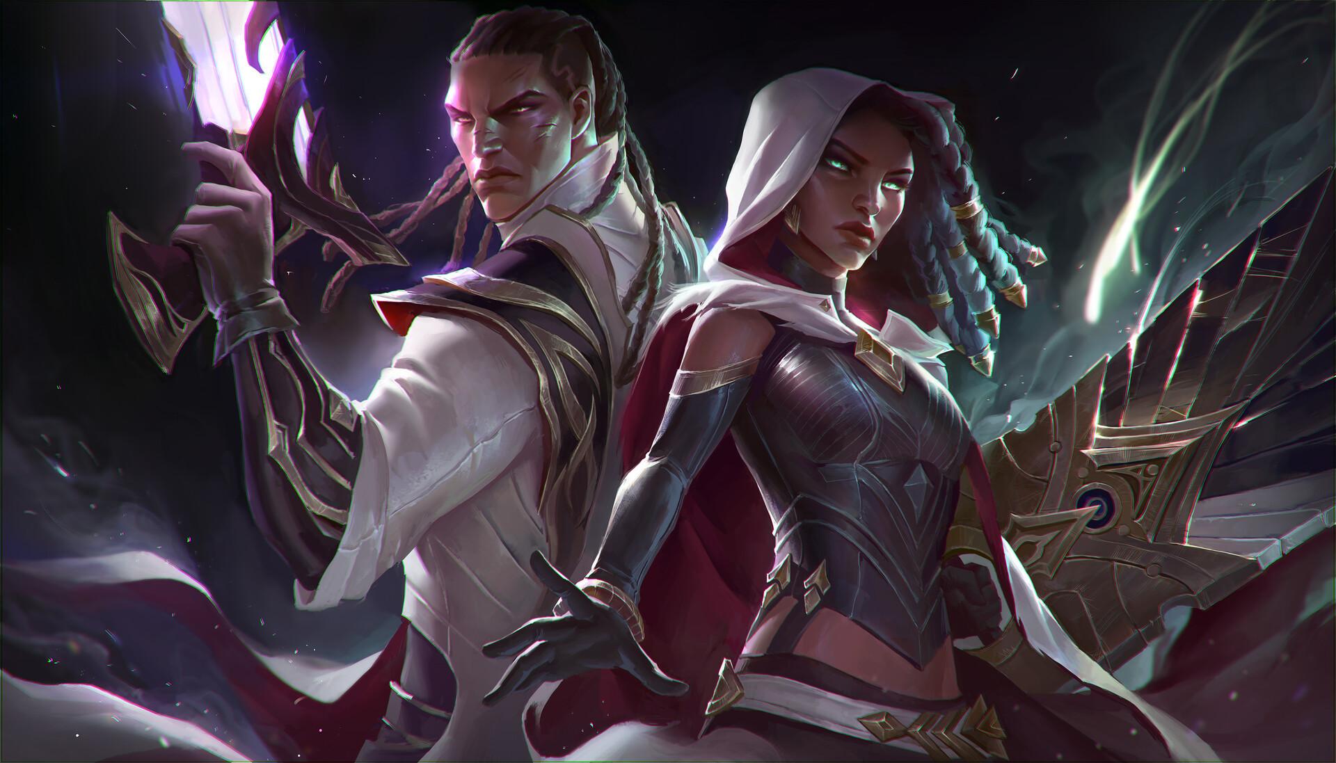 1920x1097 Senna and Lucian LoL Wallpaper, HD Games 4K Wallpaper, Image, Photo and Background