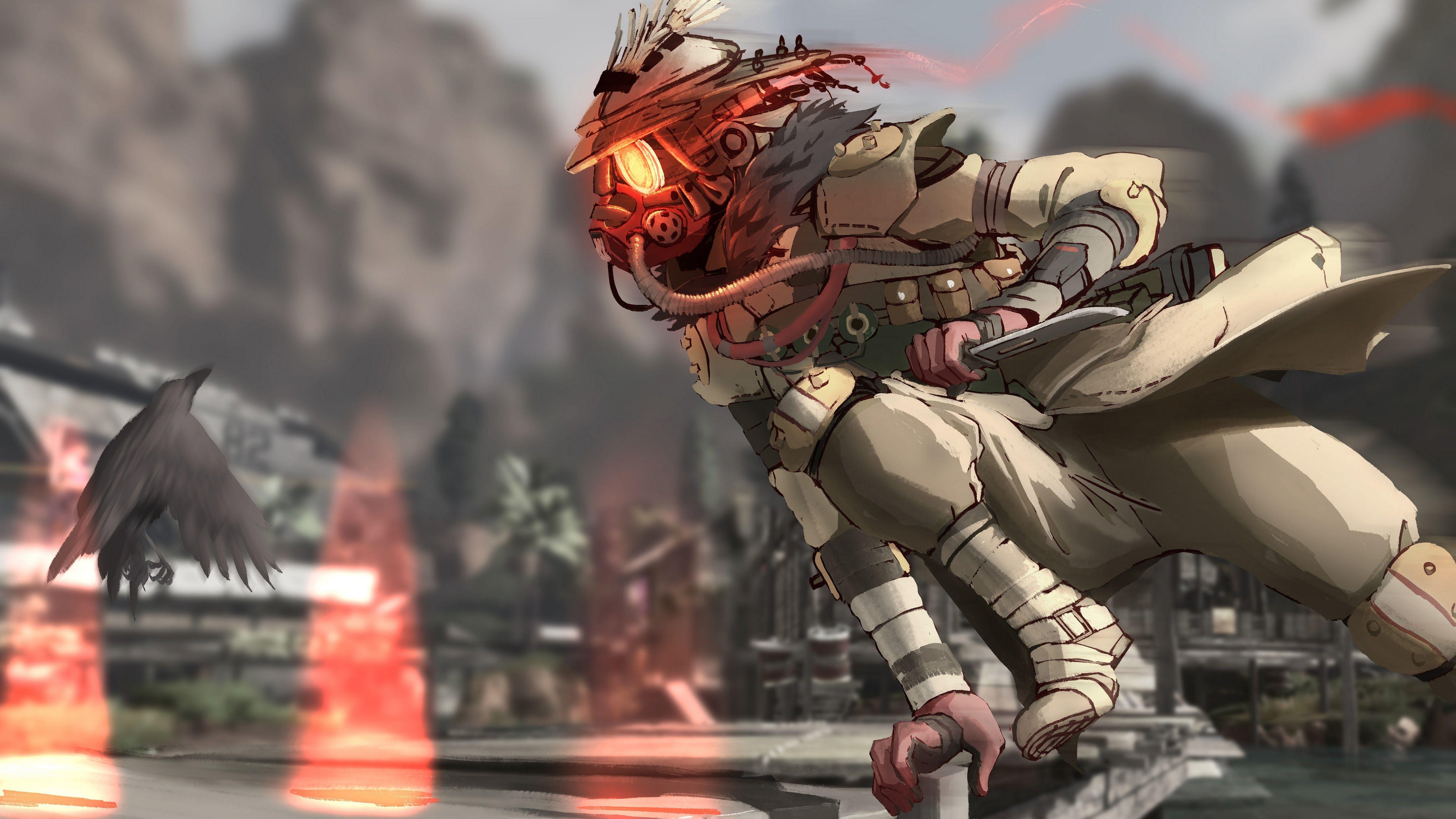 5120x2880 Apex Legends Bloodhound 4K Wallpaper